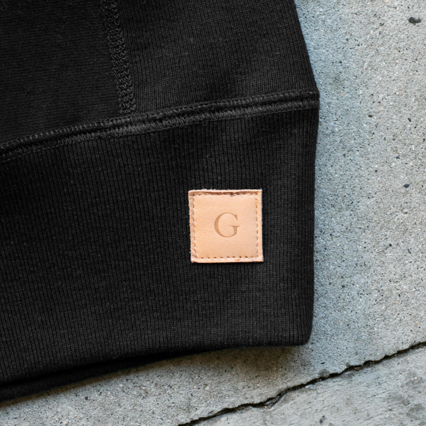 gustin vintage heavyweight sweatshirt - black