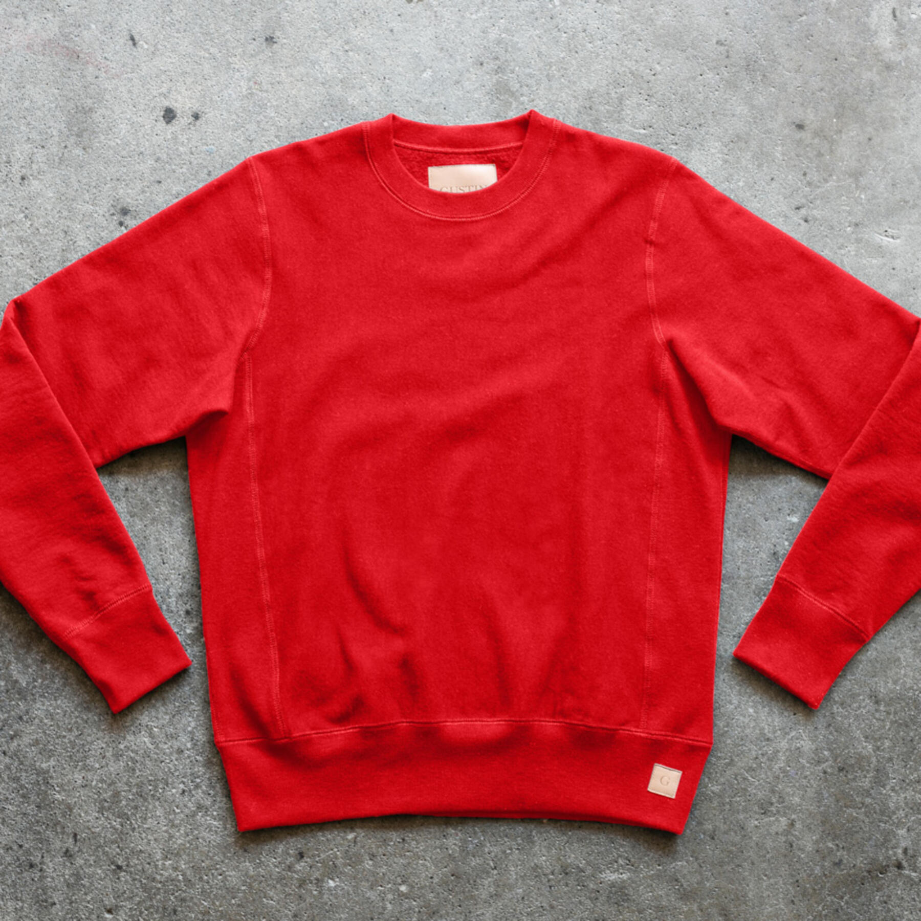 gustin vintage heavyweight sweatshirt - red