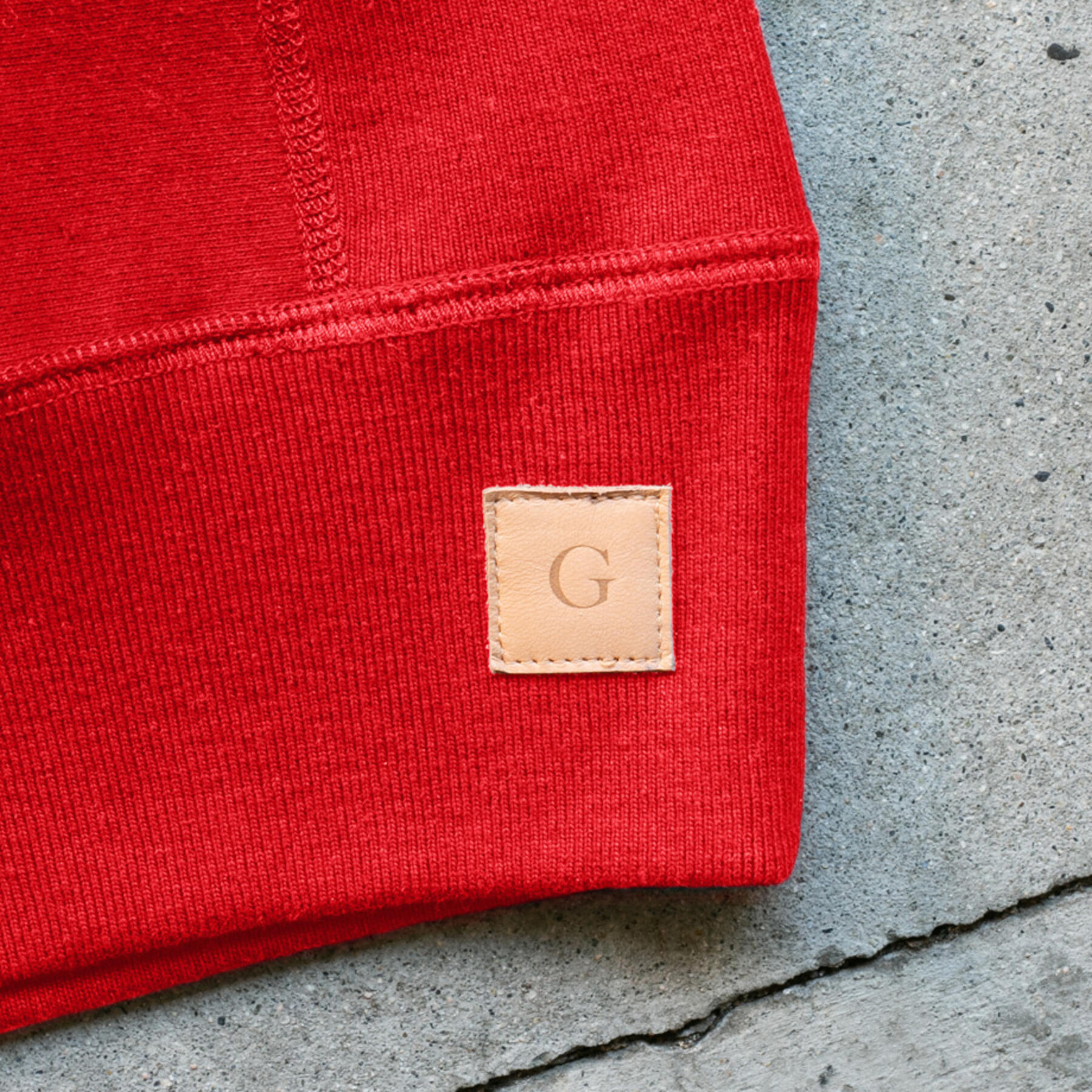 gustin vintage heavyweight sweatshirt - red