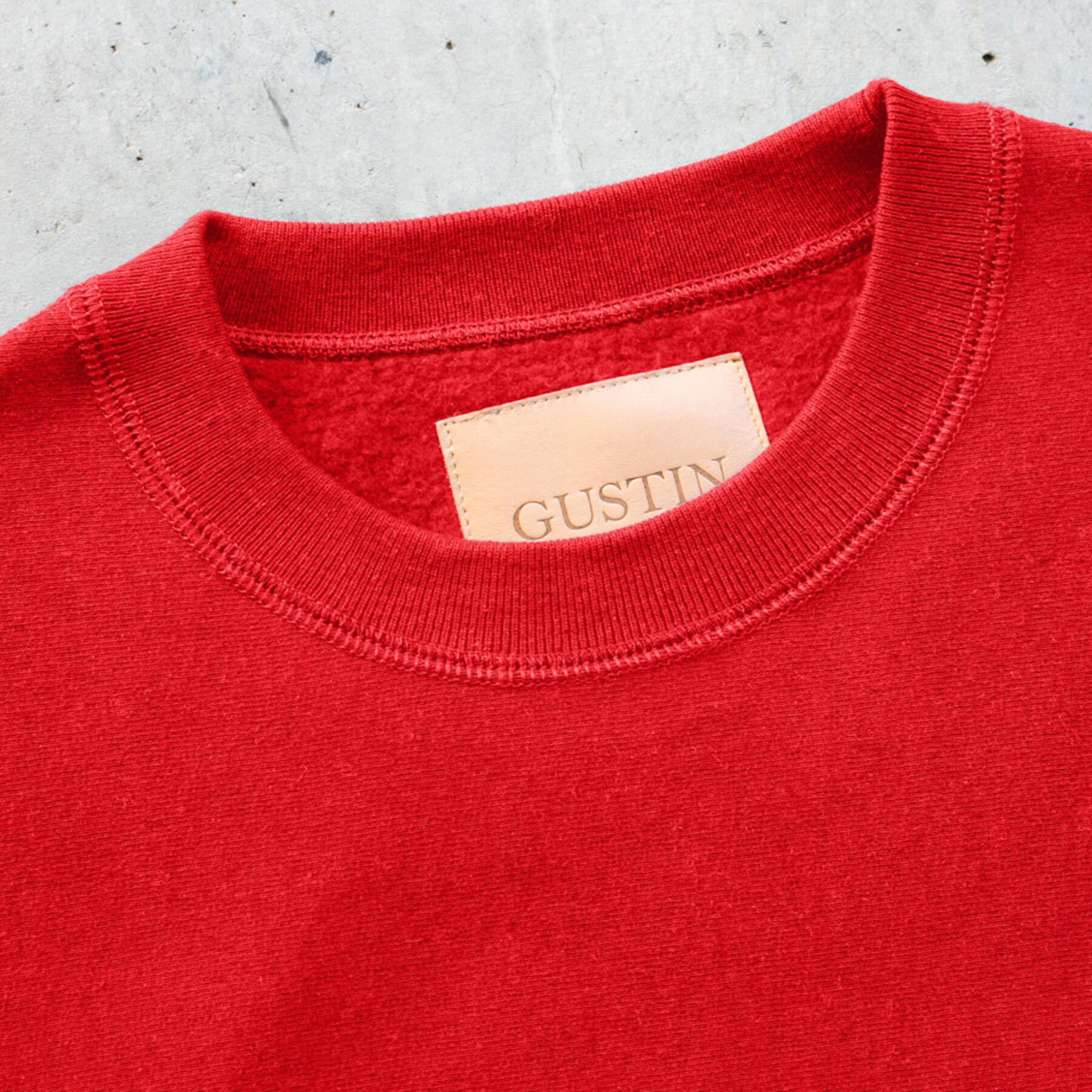 gustin vintage heavyweight sweatshirt - red