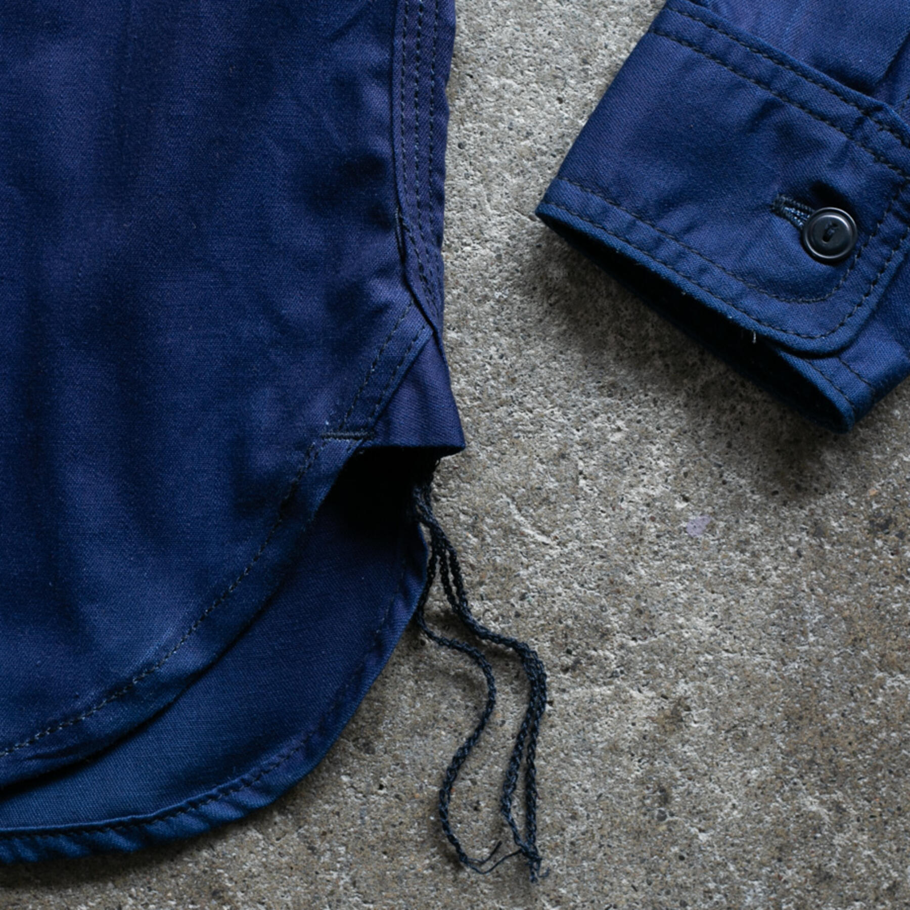 gustin #136 double indigo poplin workshirt