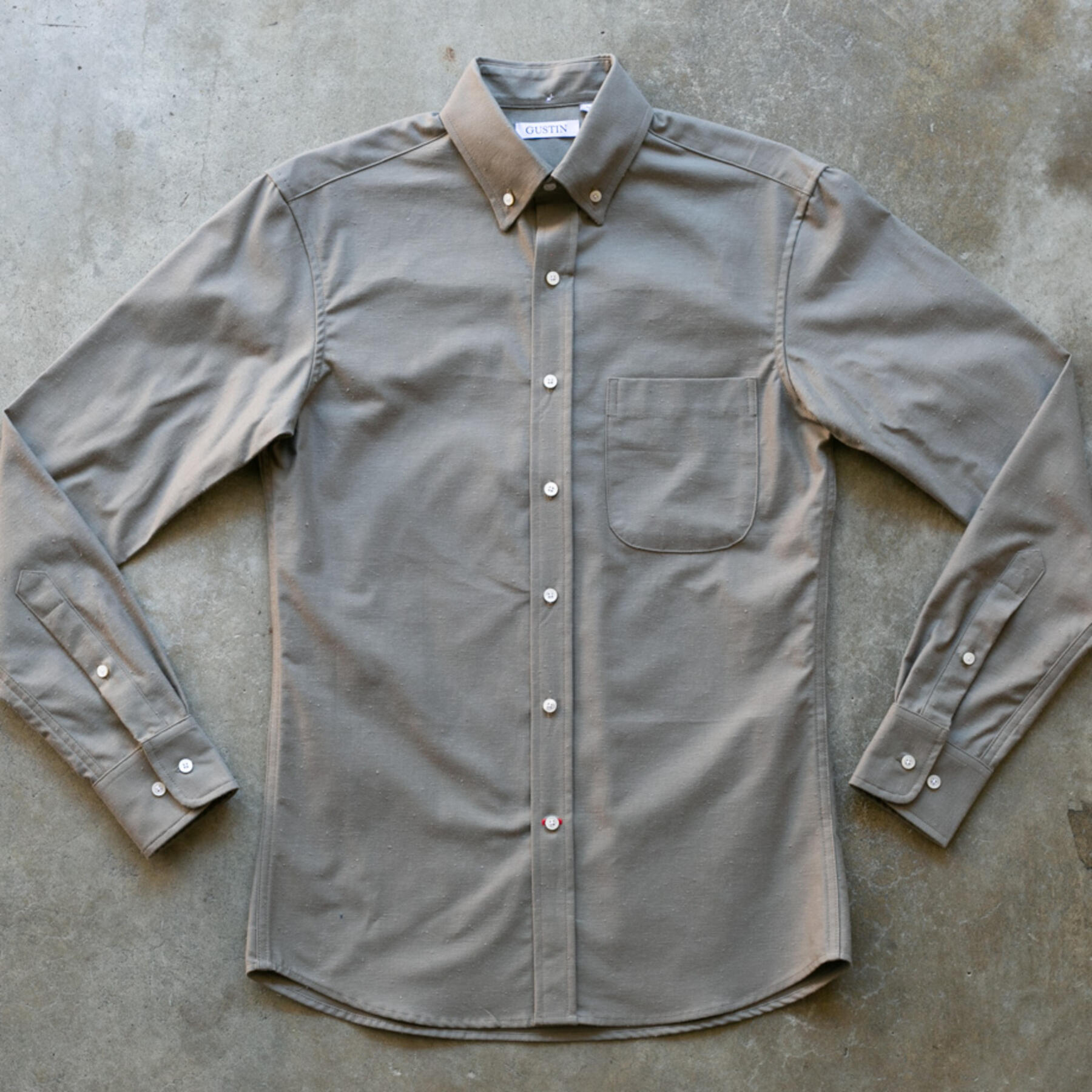 gustin #1087 nep solid - green grey