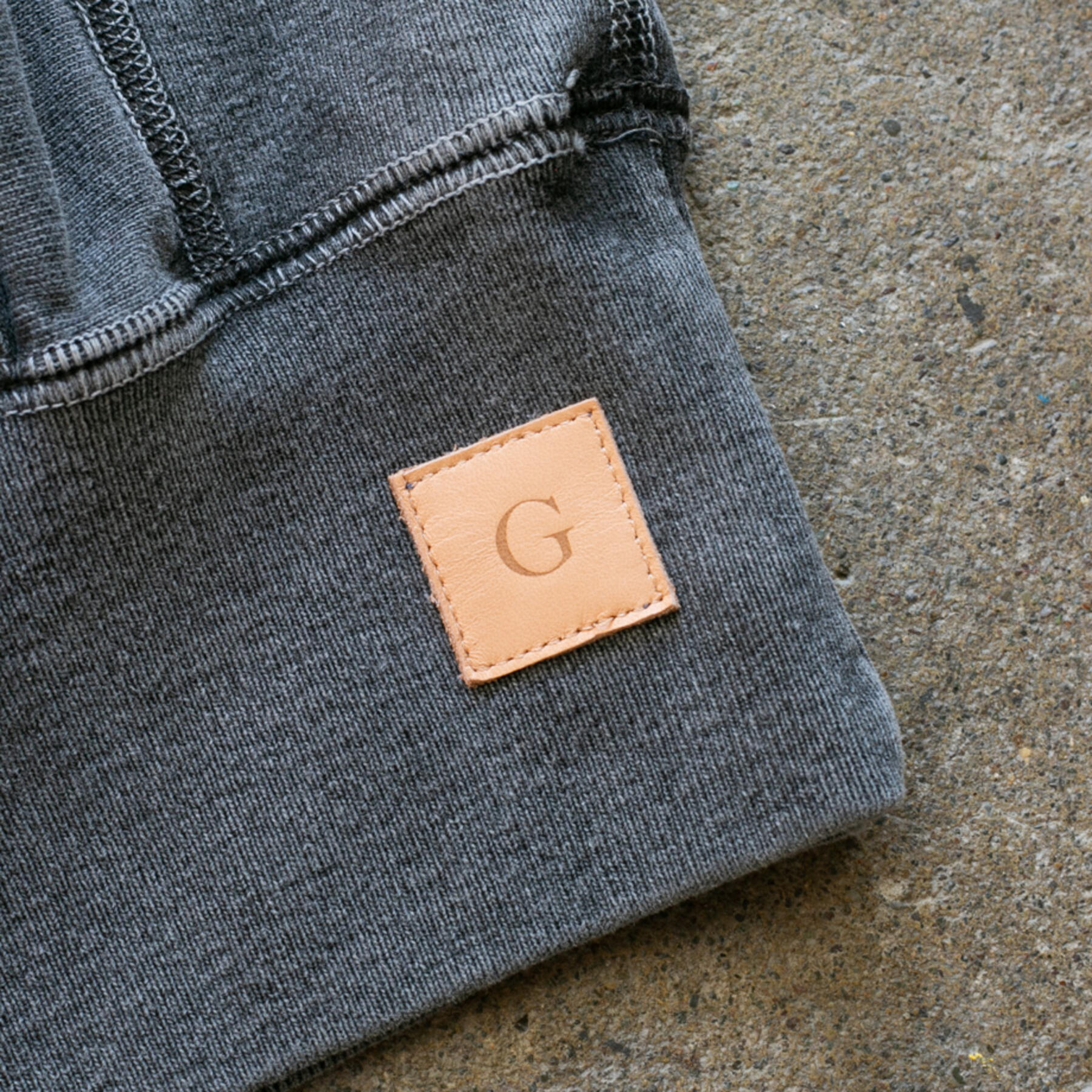 gustin heavyweight hoodie sweatshirt - vintage black