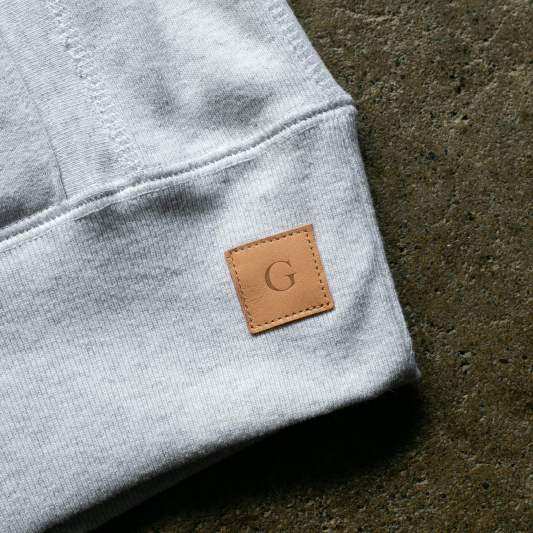gustin vintage heavyweight pullover hoodie - smoke