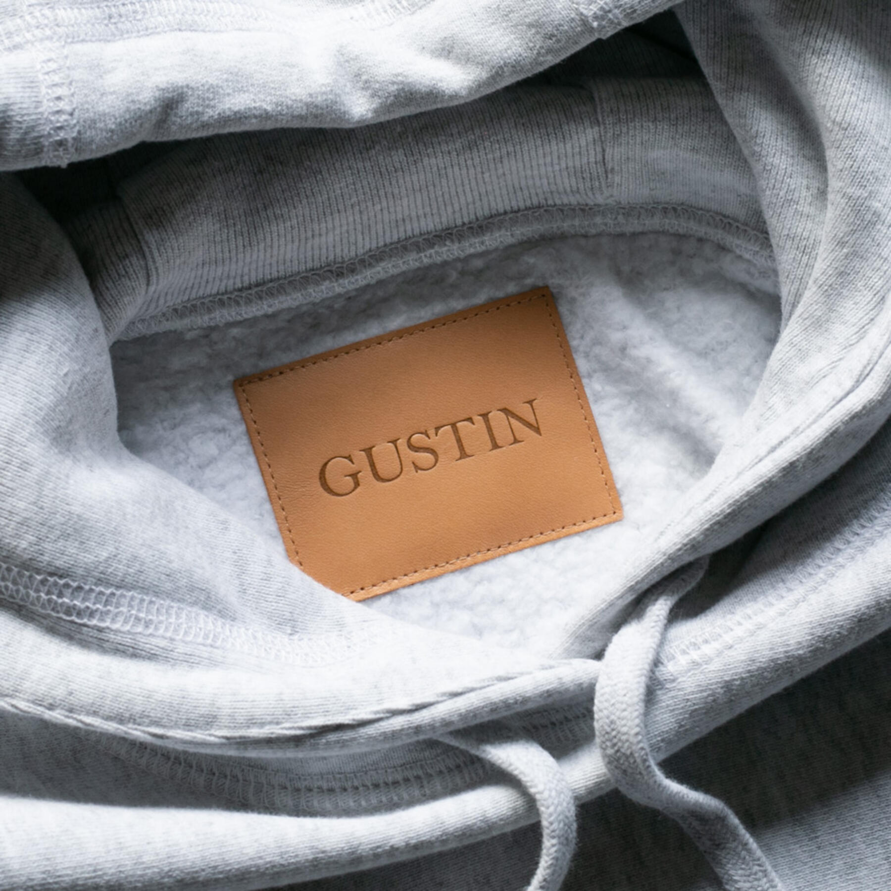 gustin vintage heavyweight pullover hoodie - smoke