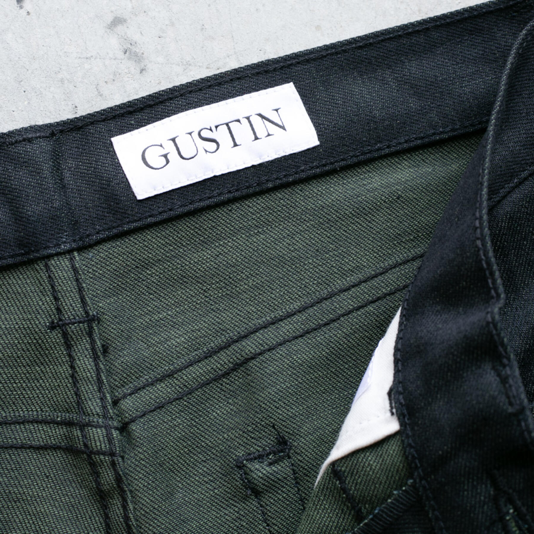 gustin #262 indigo x army 5 pocket