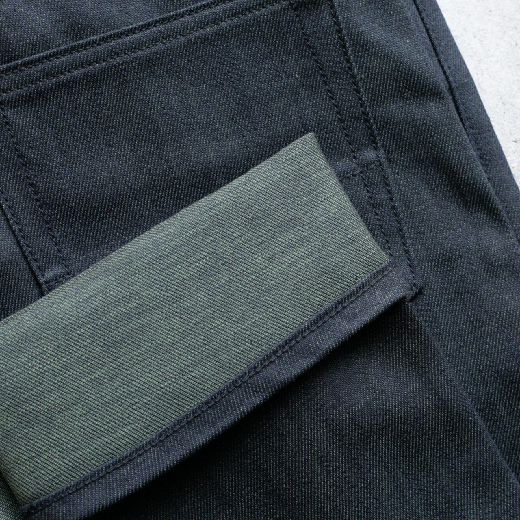 gustin #262 indigo x army 5 pocket