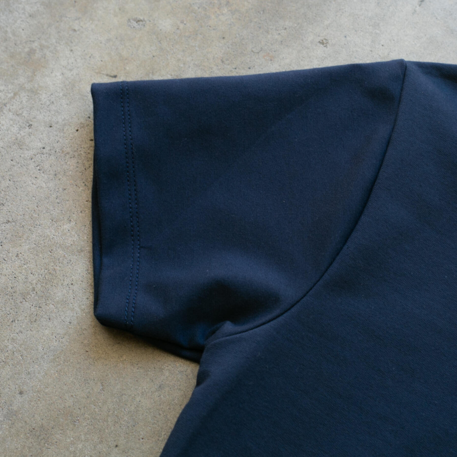 gustin micro french terry polo - navy