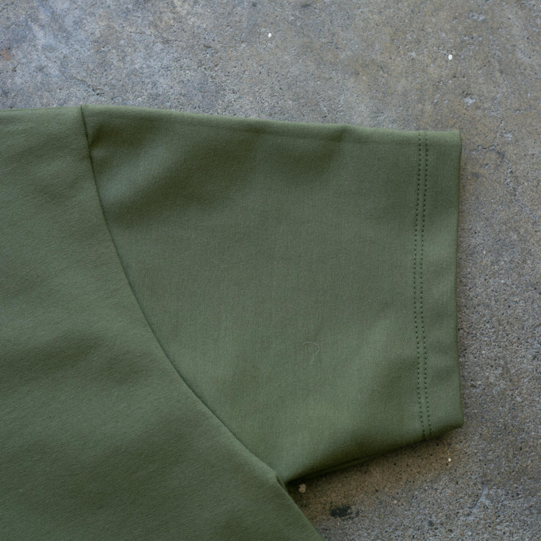 gustin micro french terry polo - olive