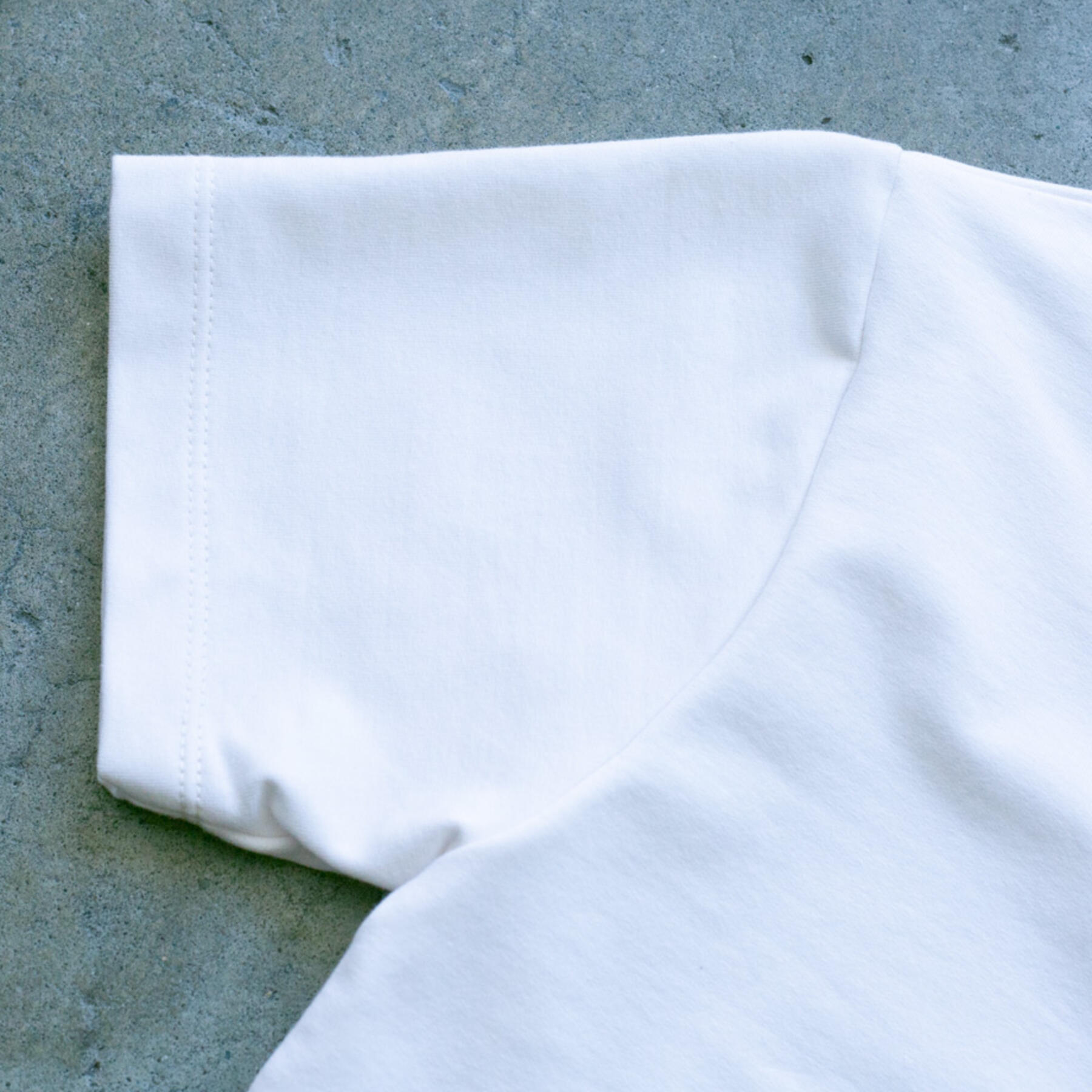 gustin micro french terry polo - white