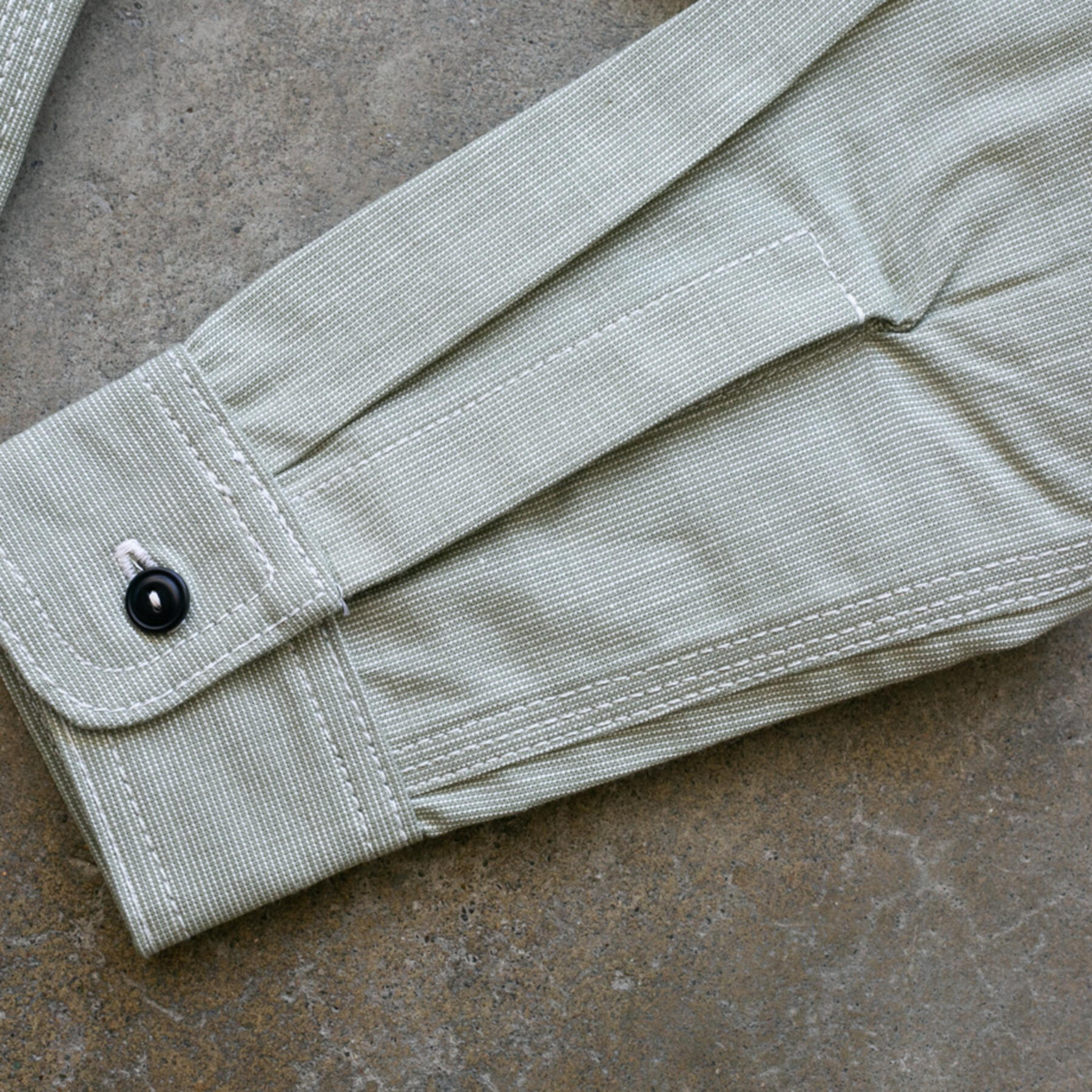 gustin #140 selvedge moss jacquard workshirt