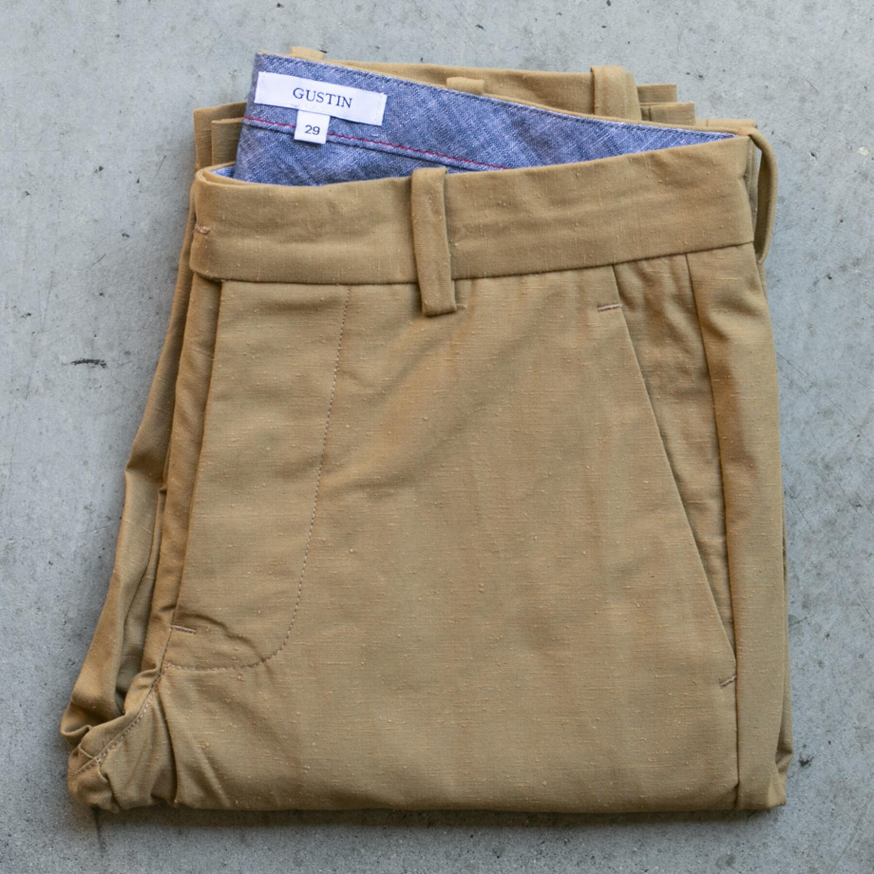 gustin #227 ultra soft nep chinos - camel