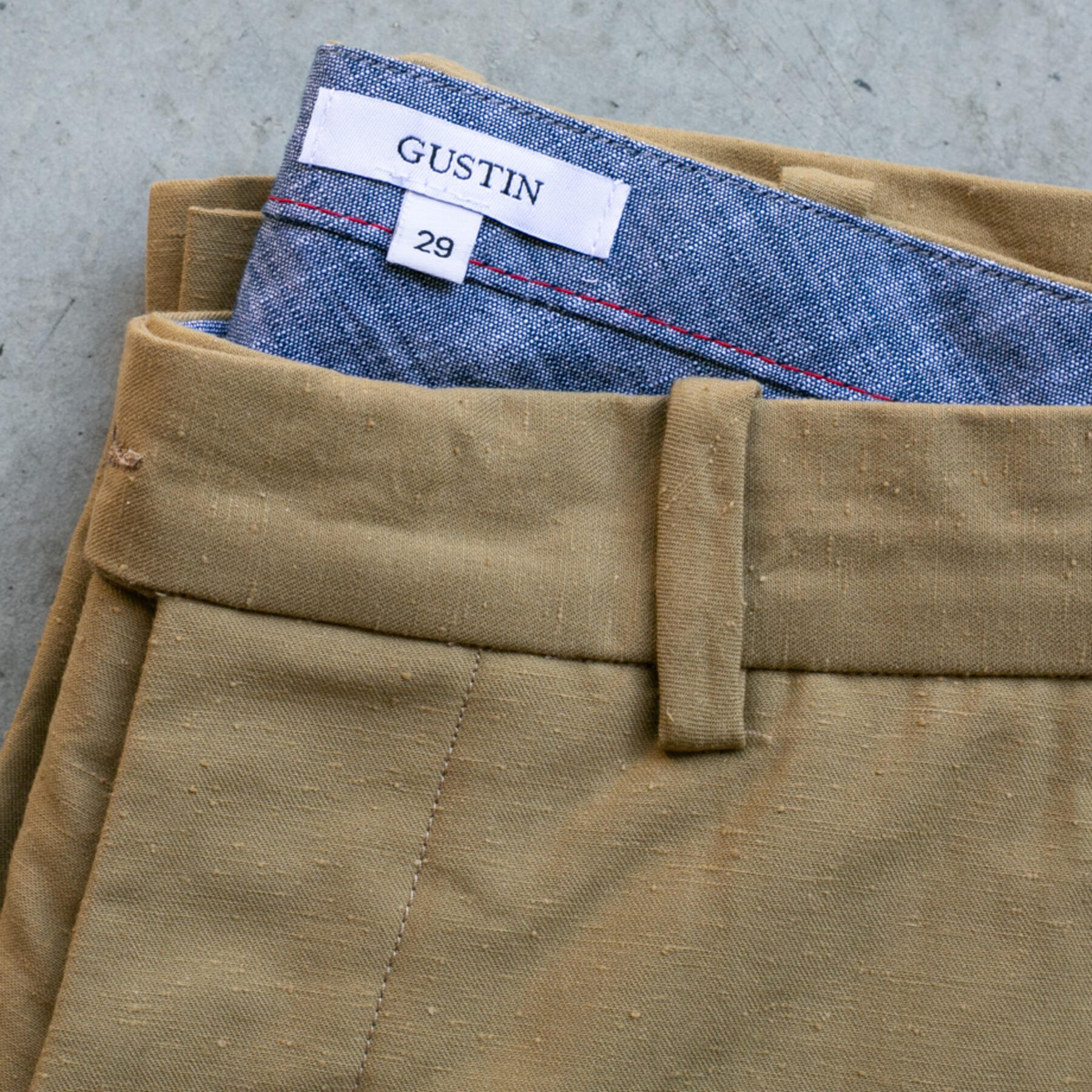 gustin #227 ultra soft nep chinos - camel