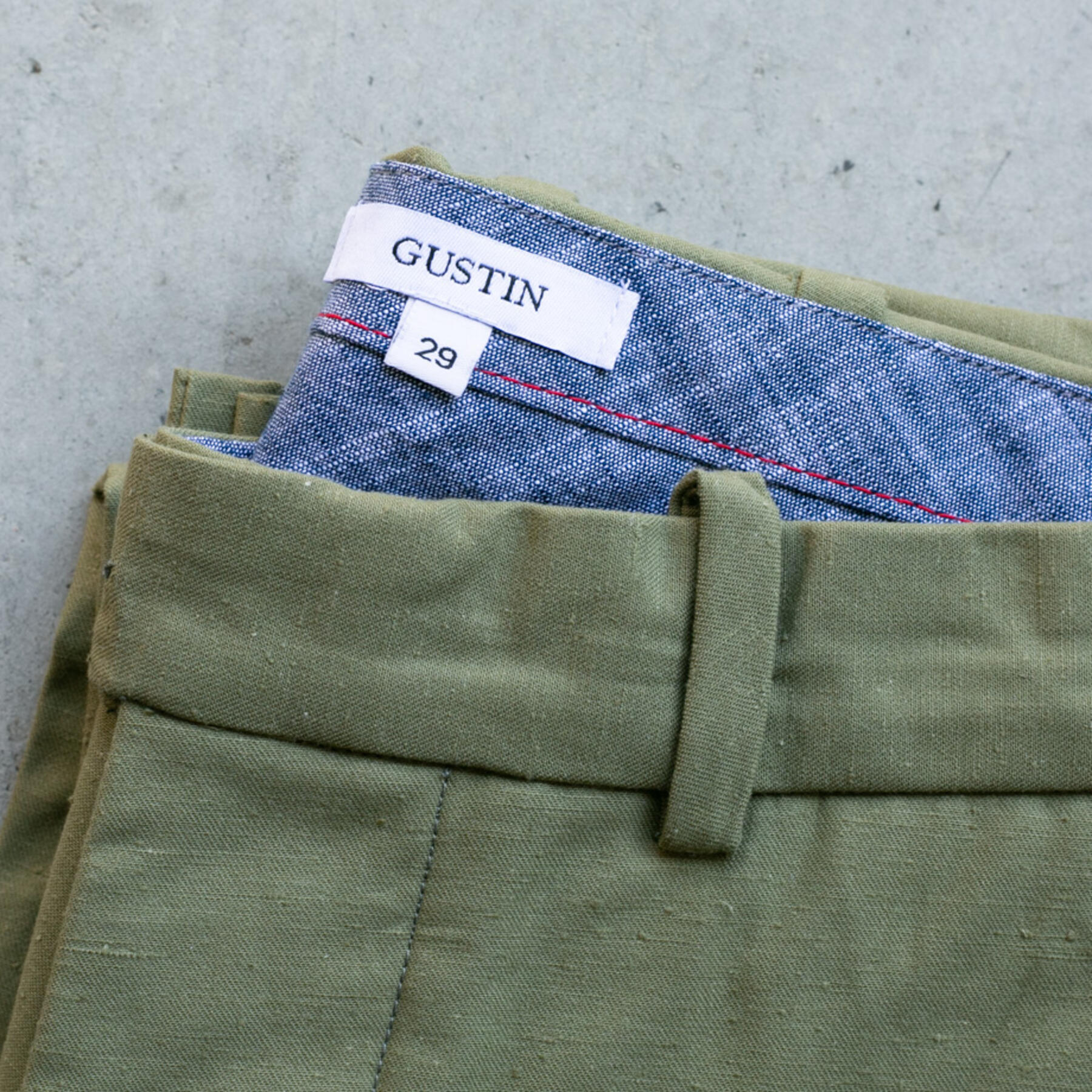 gustin #228 ultra soft nep chinos - olive