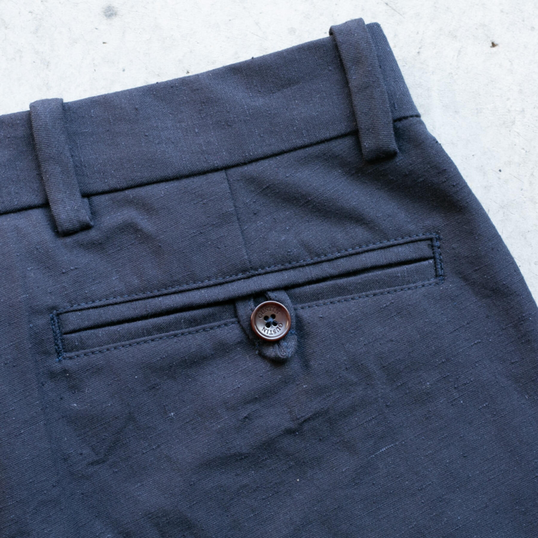 gustin #229 ultra soft nep chinos - navy