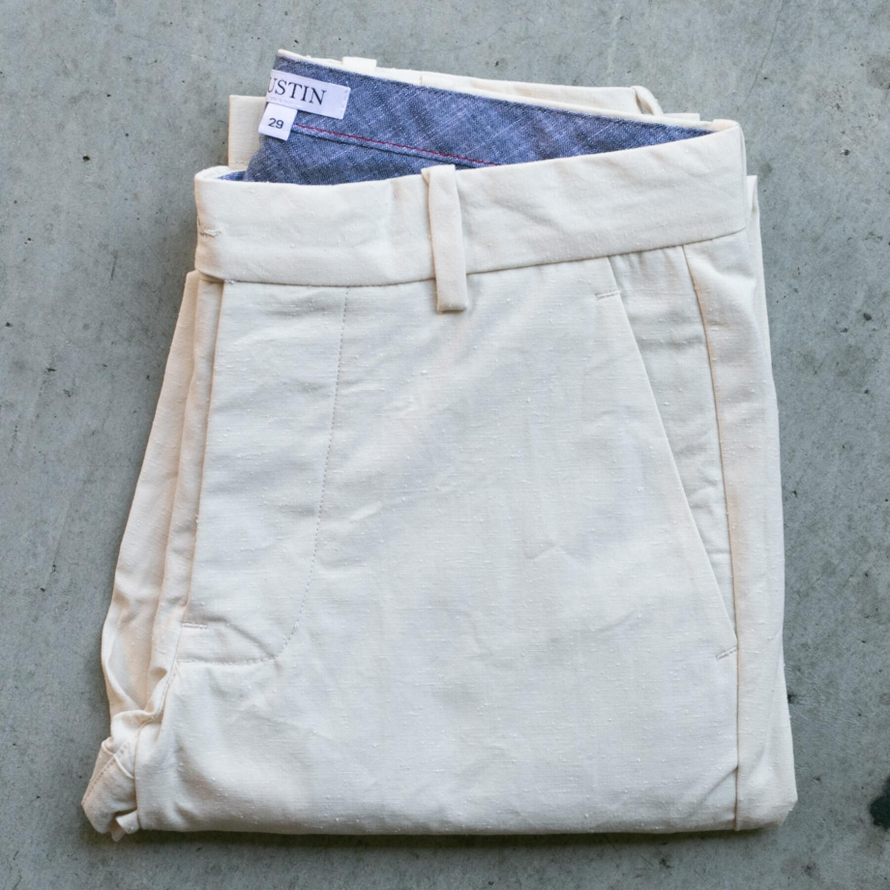 gustin #231 ultra soft nep chinos - natural