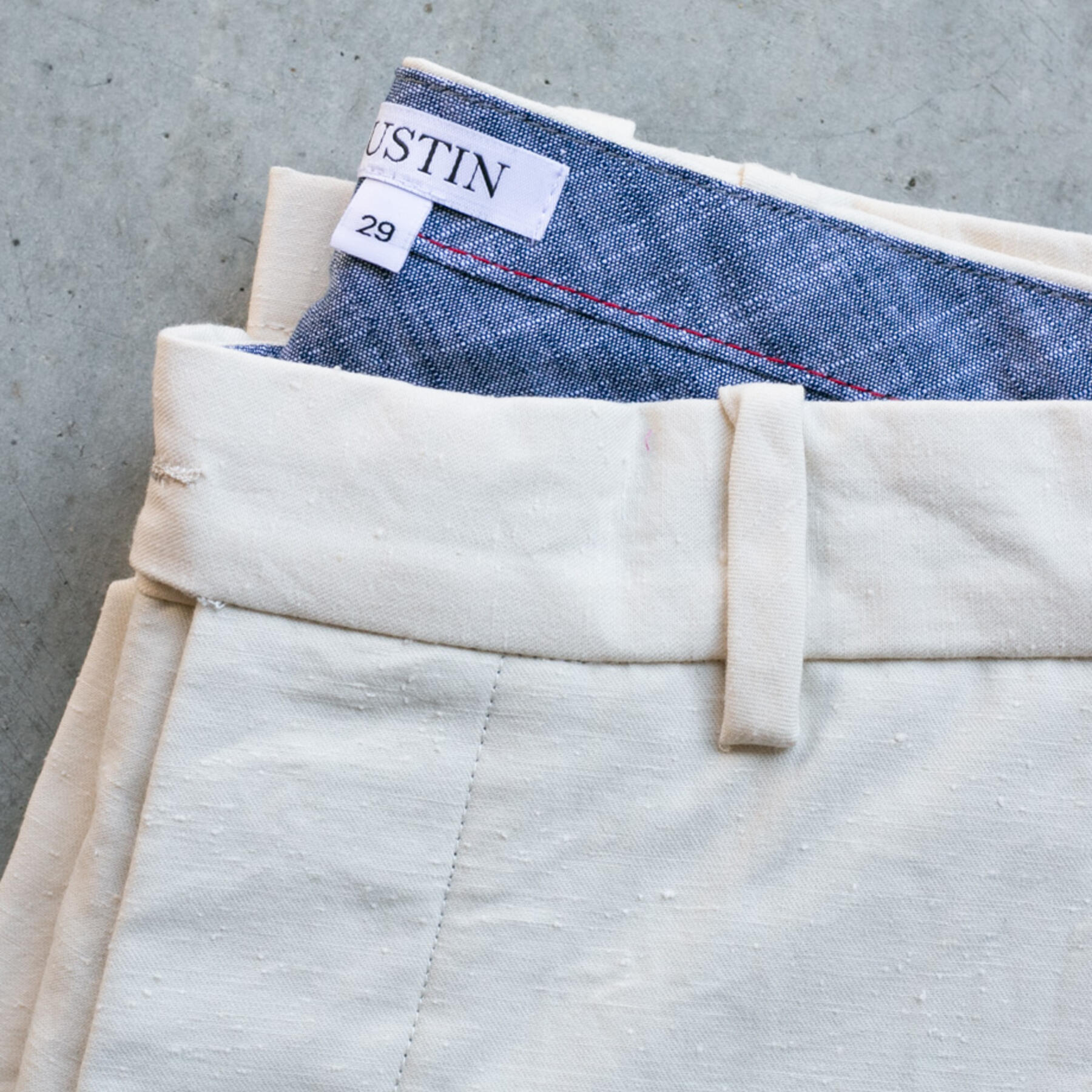 gustin #231 ultra soft nep chinos - natural