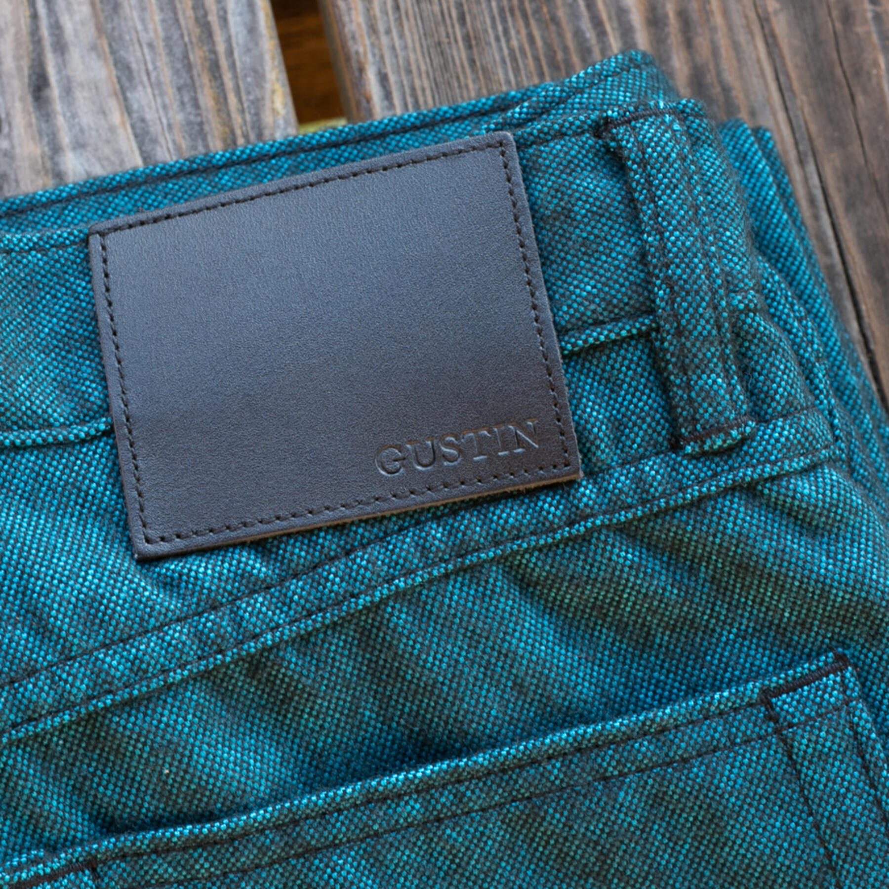 gustin #265 seawool 5 pocket - aqua