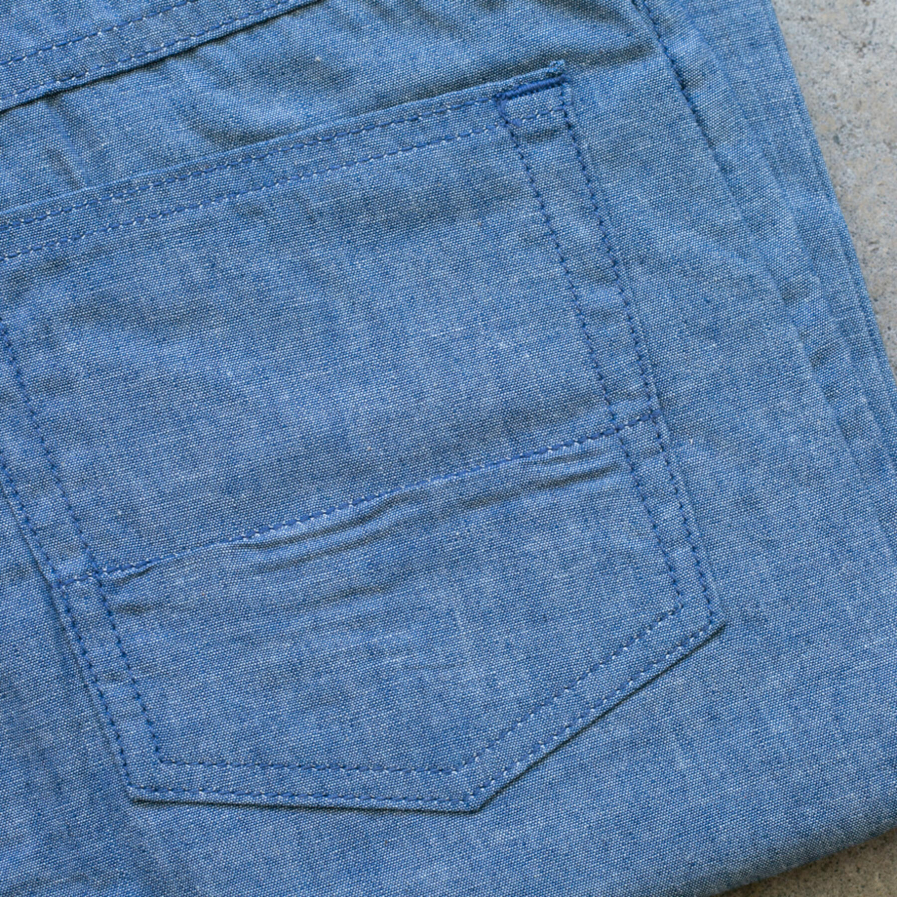 gustin #543 japan selvedge chambray - indigo