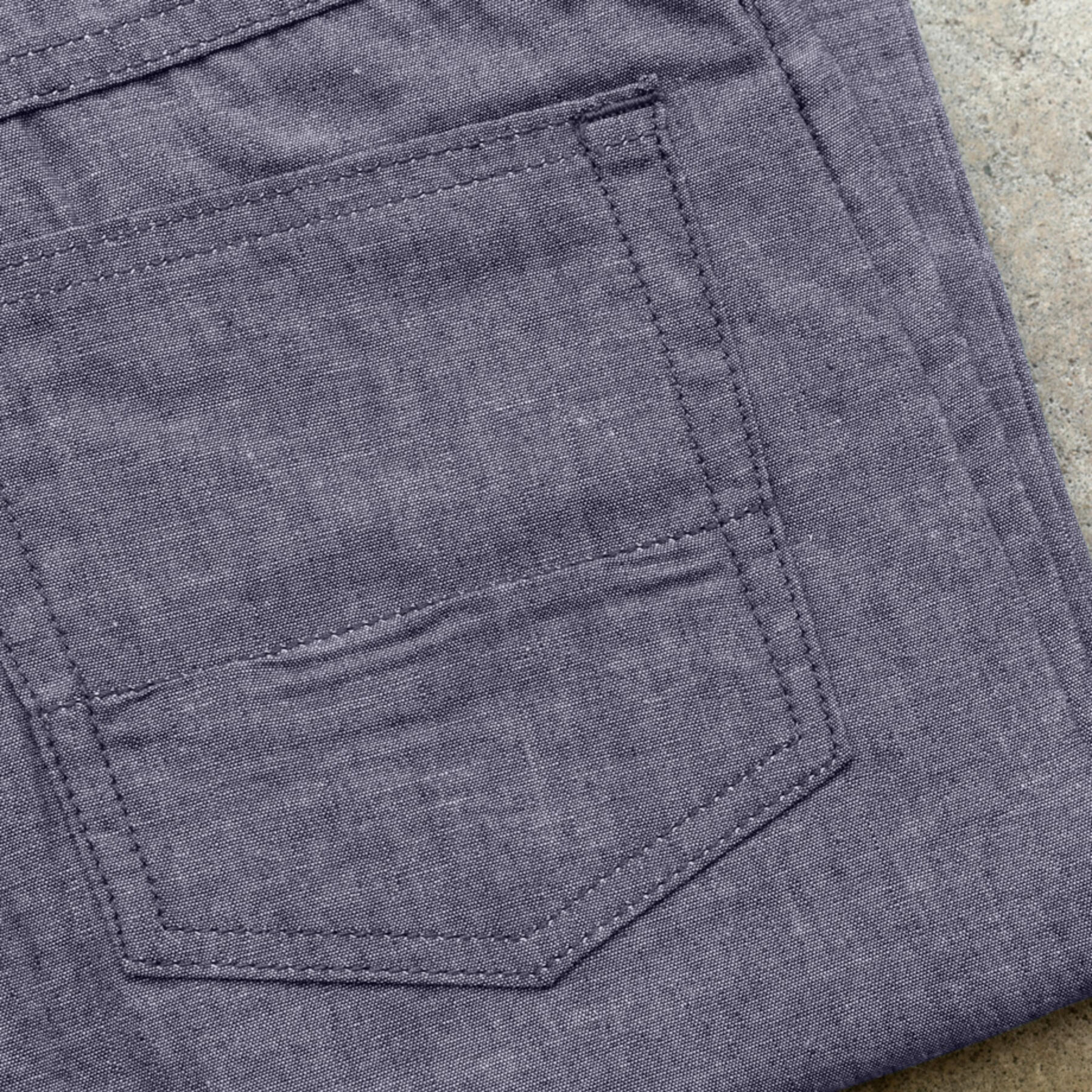 gustin #544 japan selvedge chambray - purple