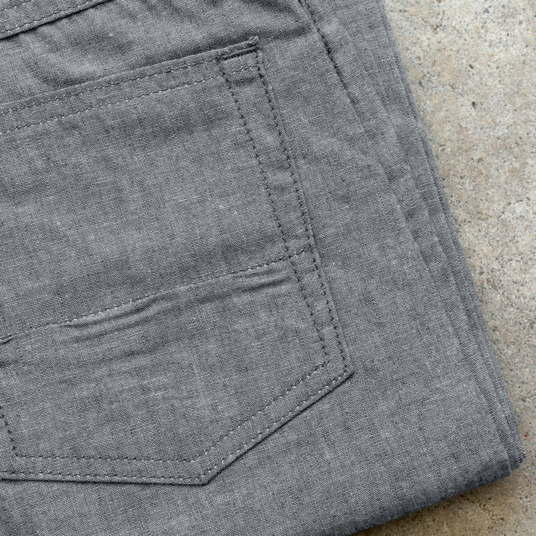 gustin #545 japan selvedge chambray - grey