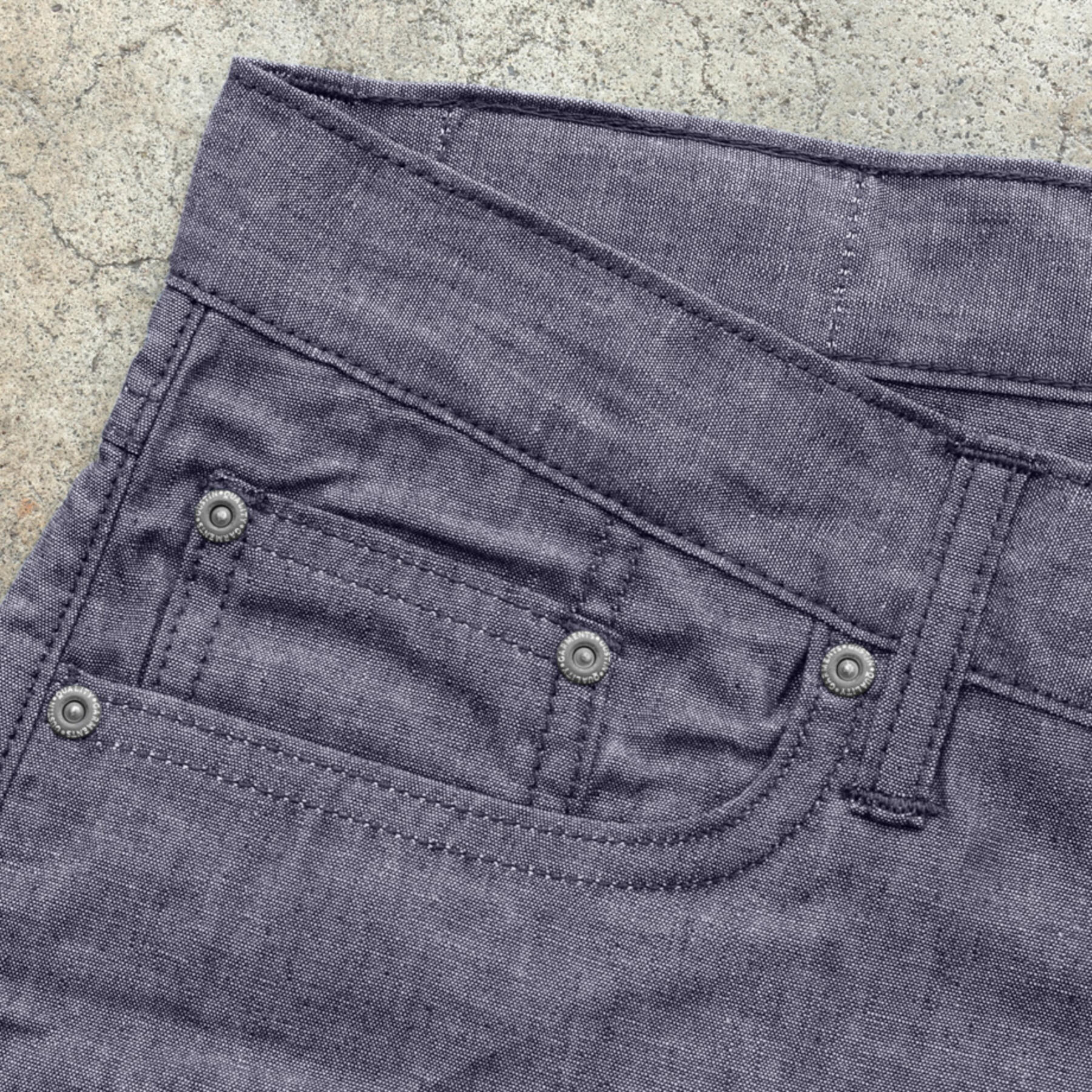gustin #544 japan selvedge chambray - purple