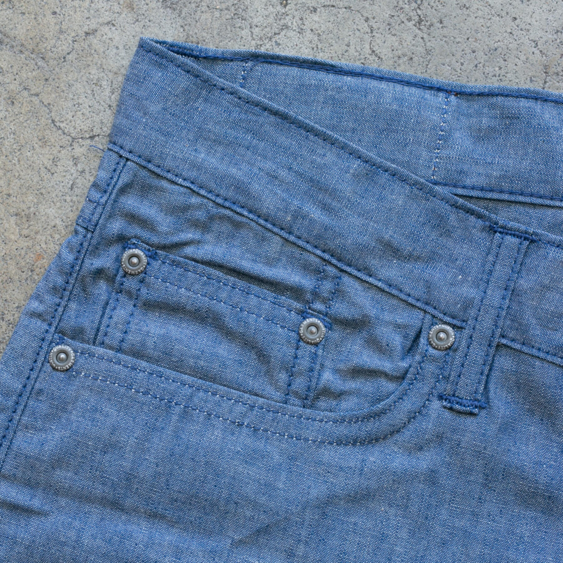 gustin #543 japan selvedge chambray - indigo