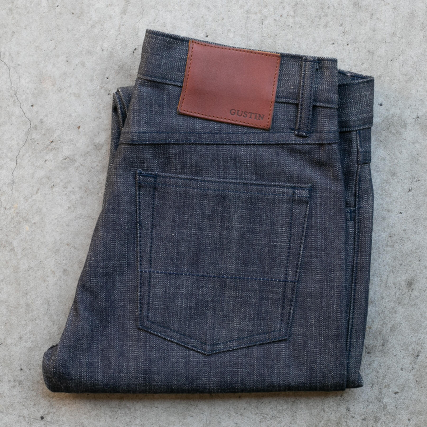 gustin #266 heavy indigo broken twill