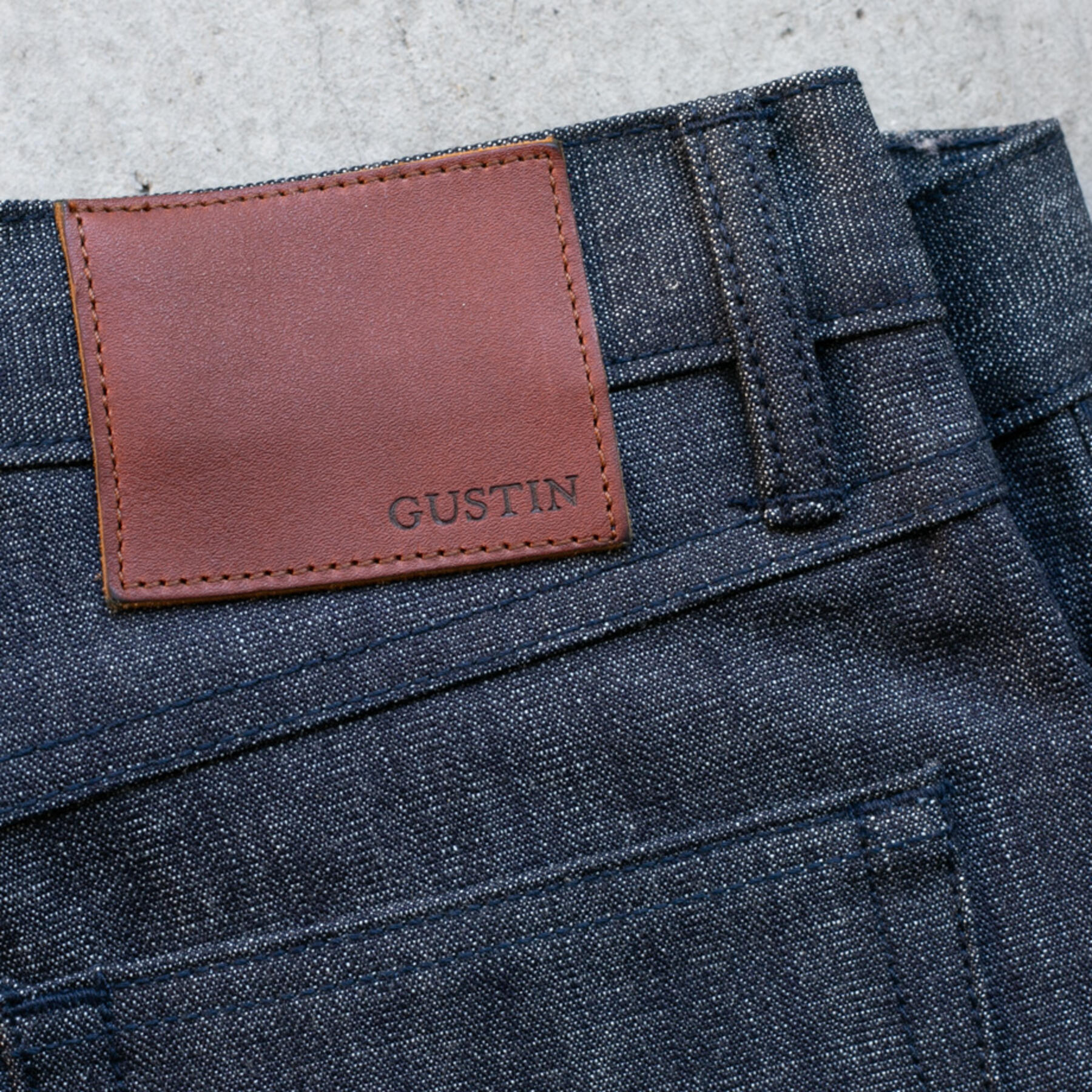 gustin #266 heavy indigo broken twill