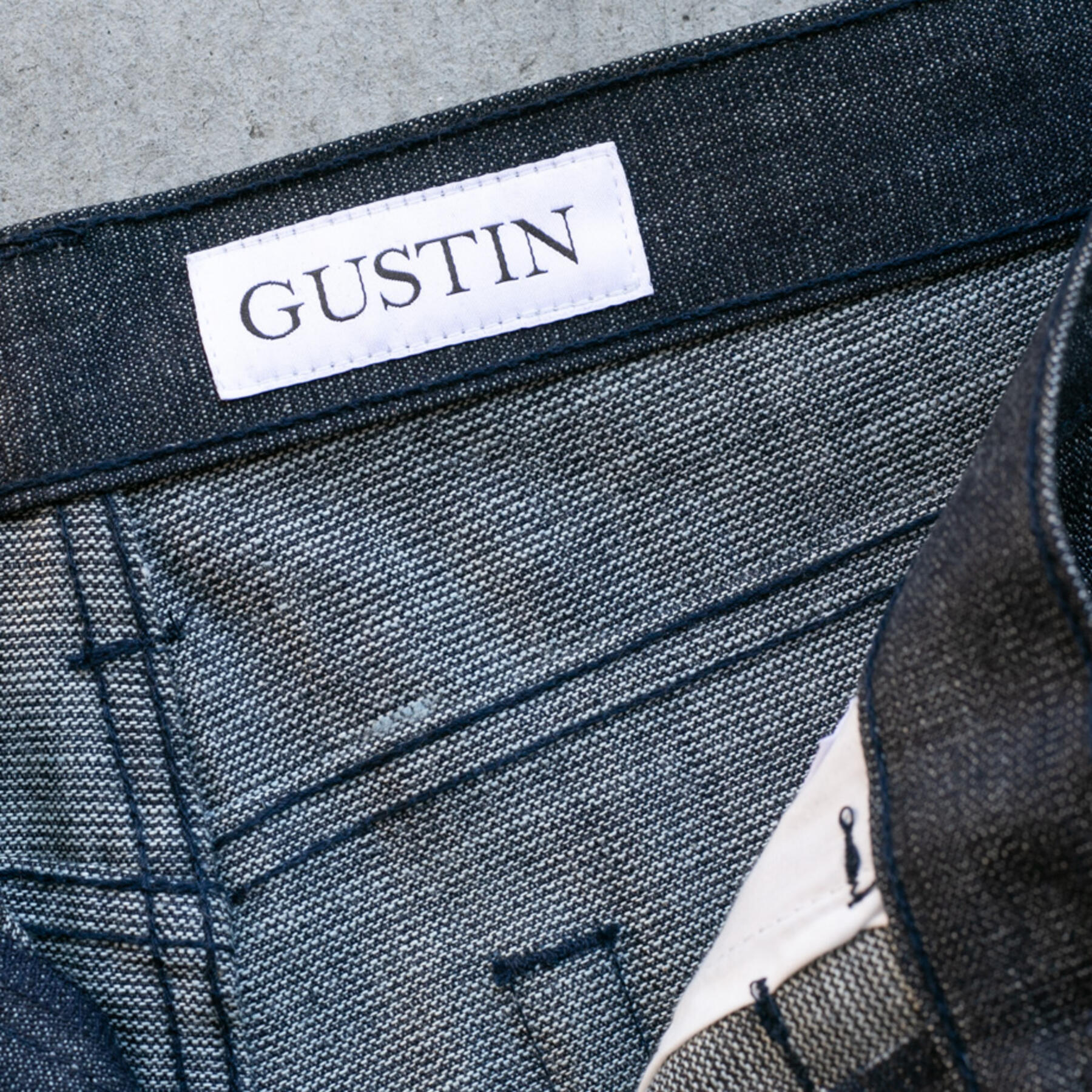 gustin #266 heavy indigo broken twill