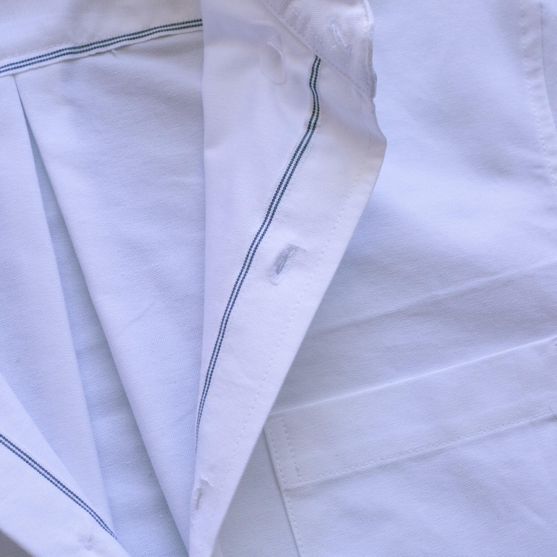 gustin #1097 selvedge oxford - white
