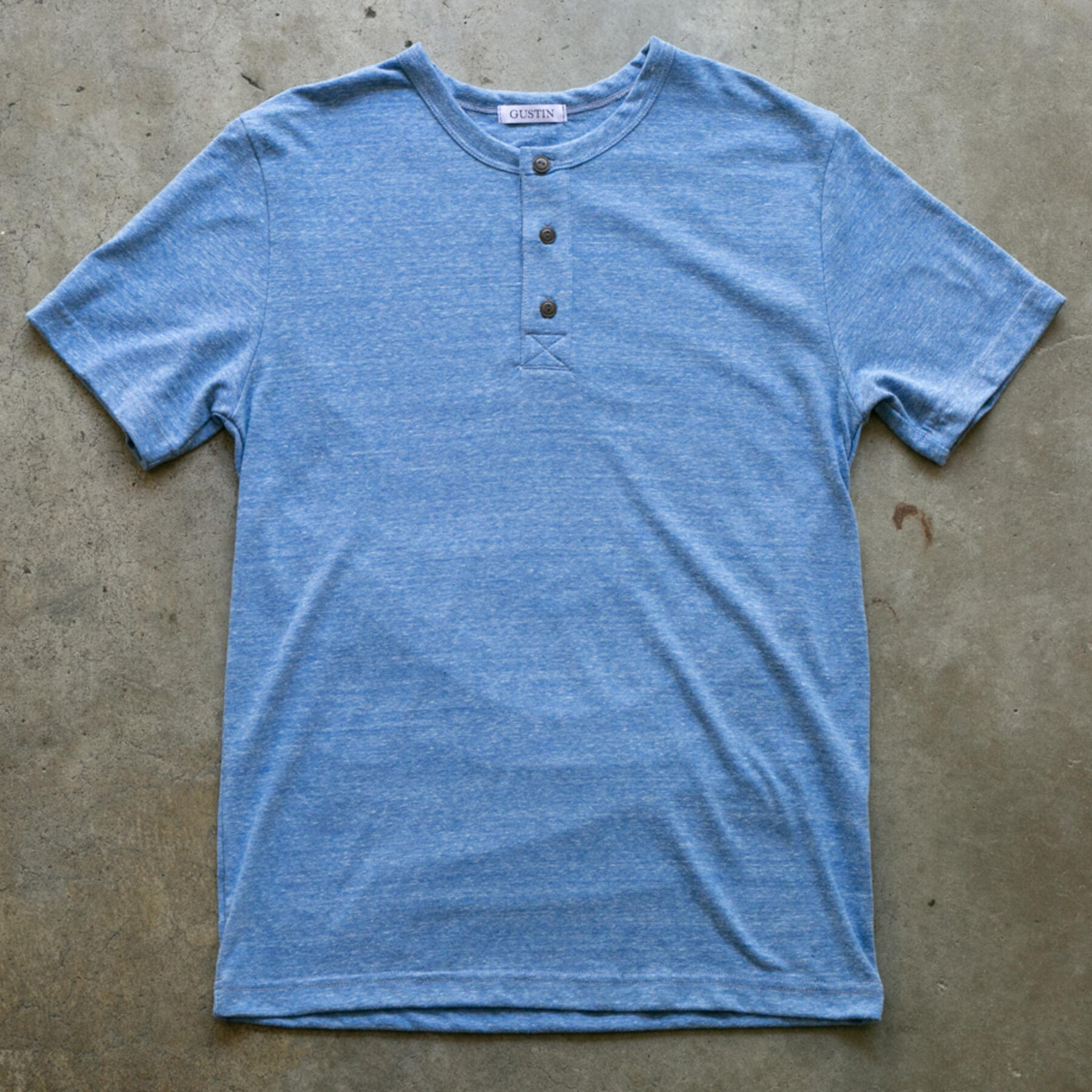 gustin short sleeve heather henley 3 pack
