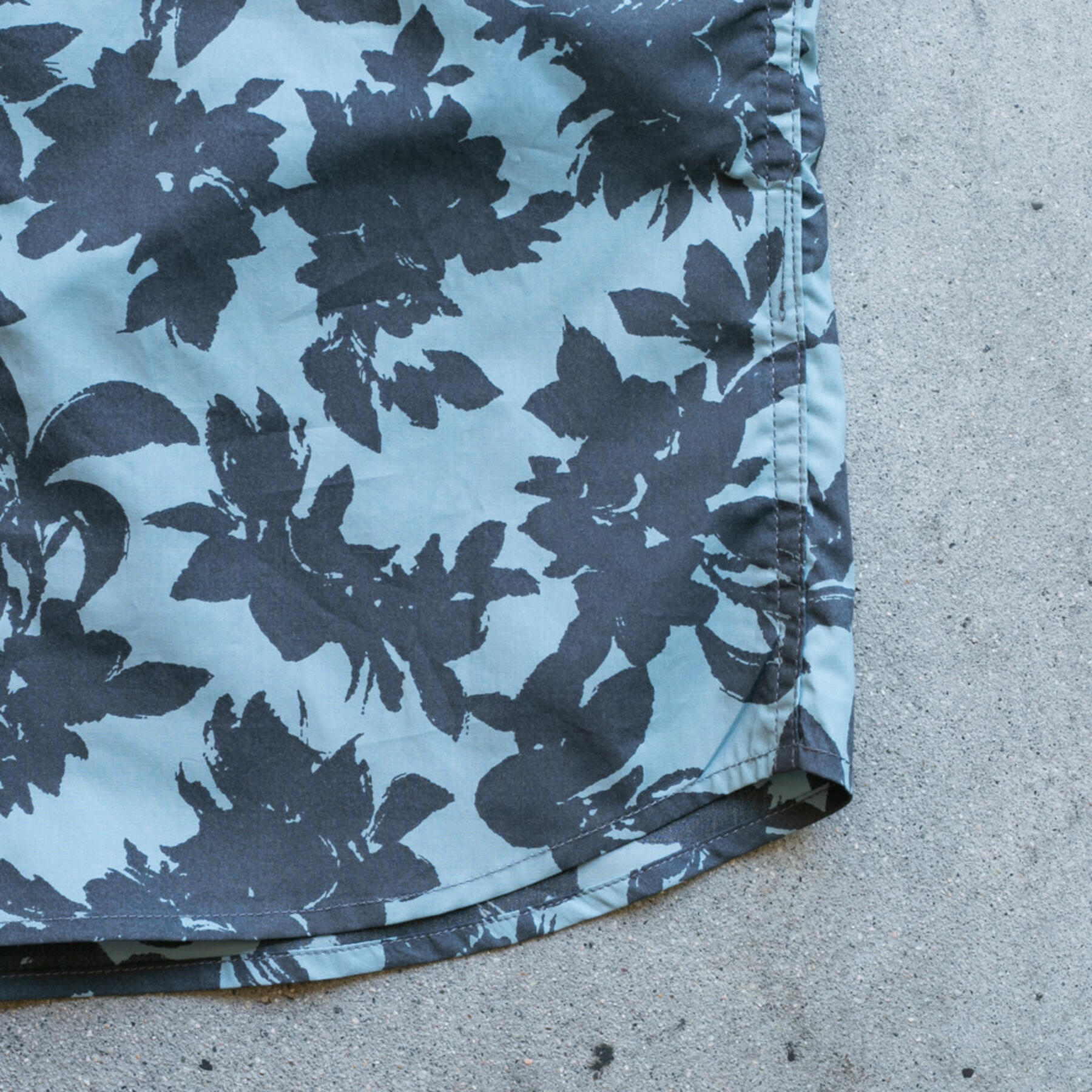 gustin #1105 typewriter cloth floral - ocean
