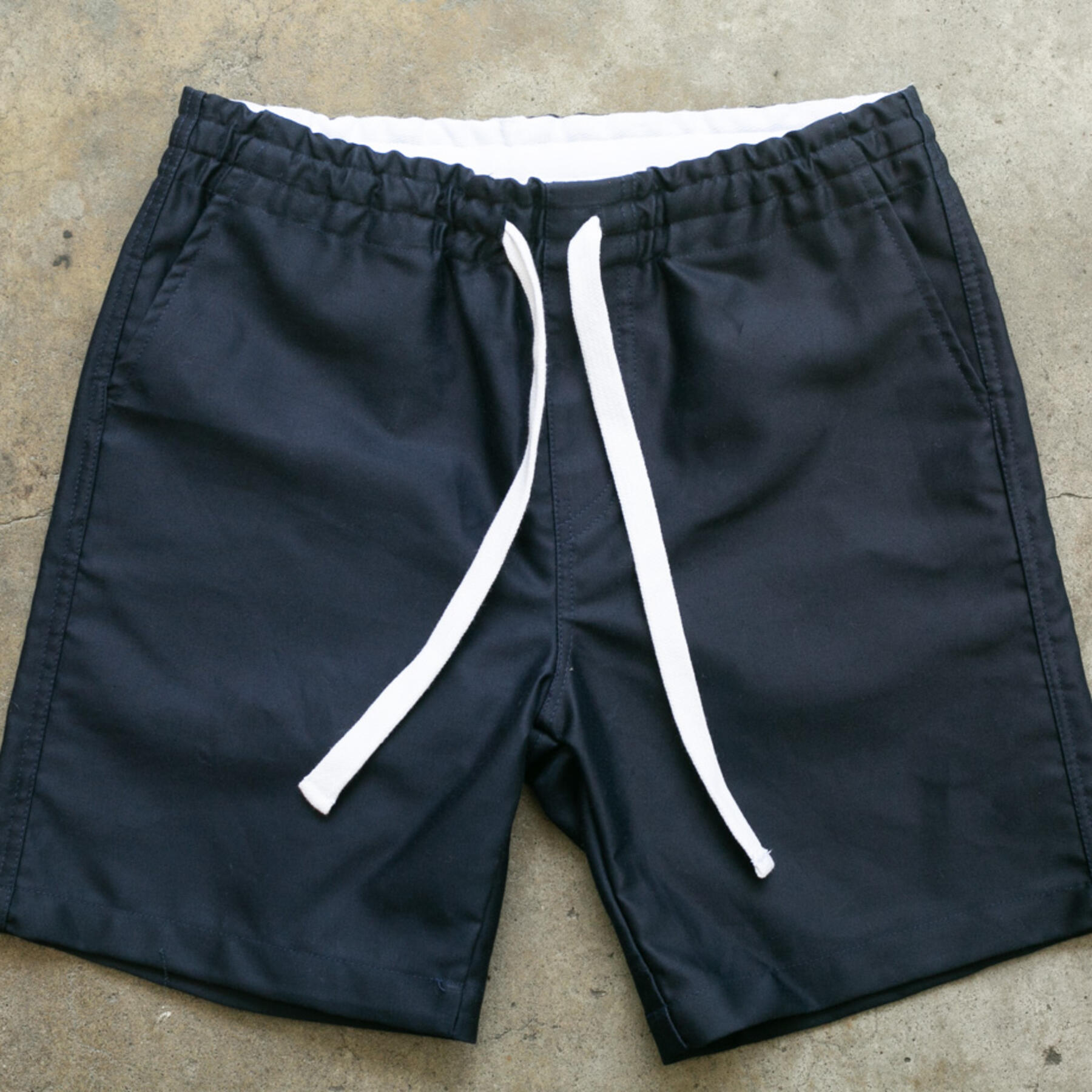 gustin #61 egyptian giza moleskin shorts - navy