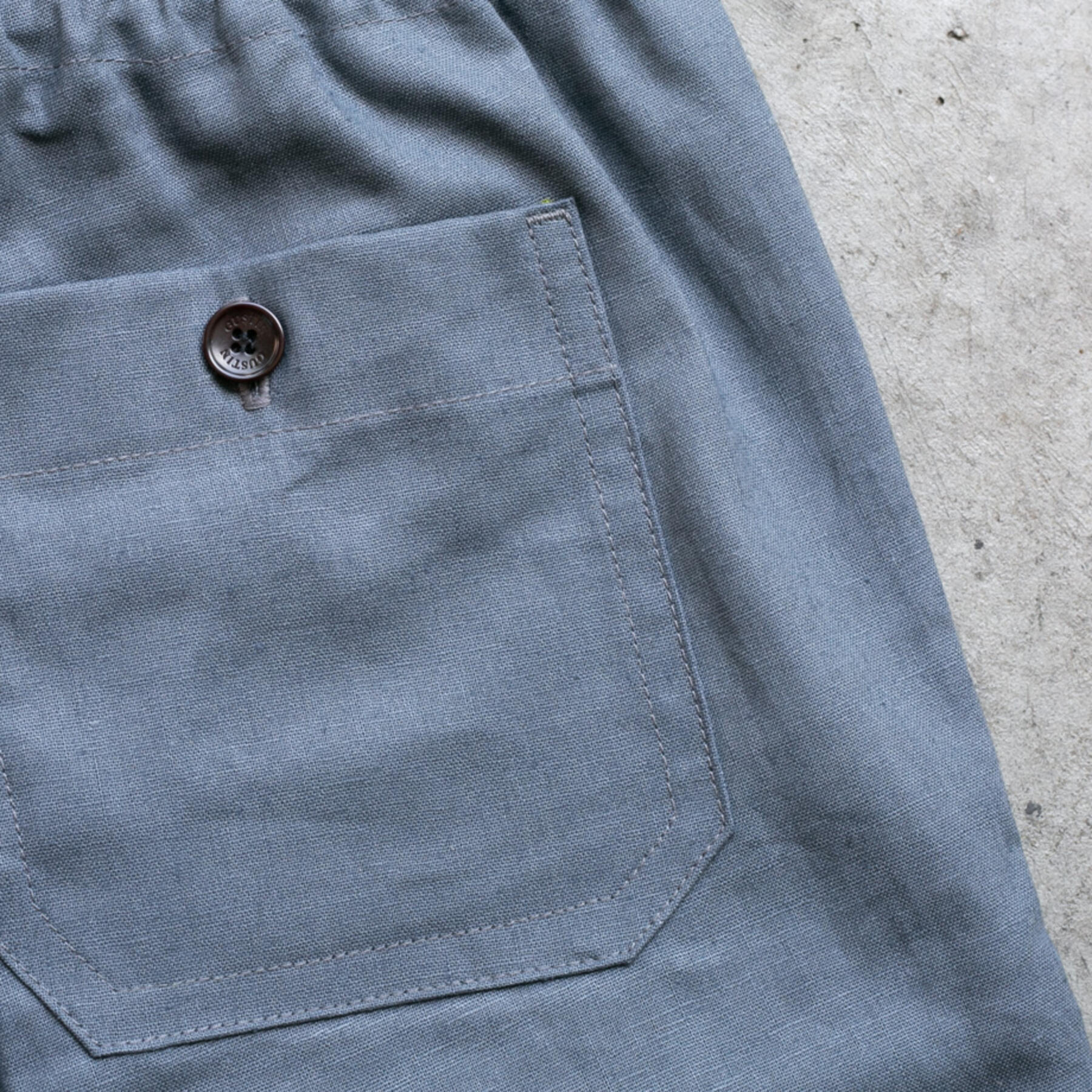 gustin classic linen joggers - iron