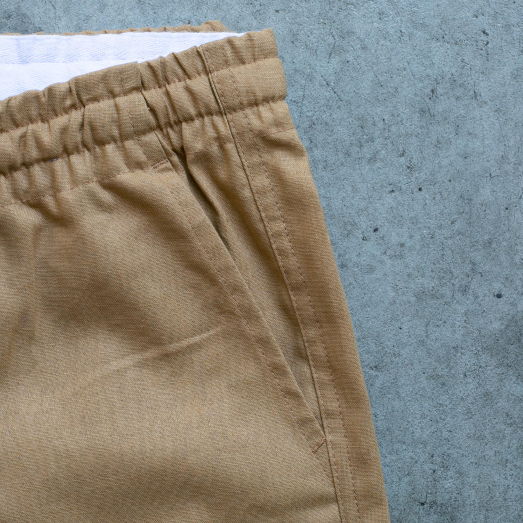 gustin classic linen joggers - khaki