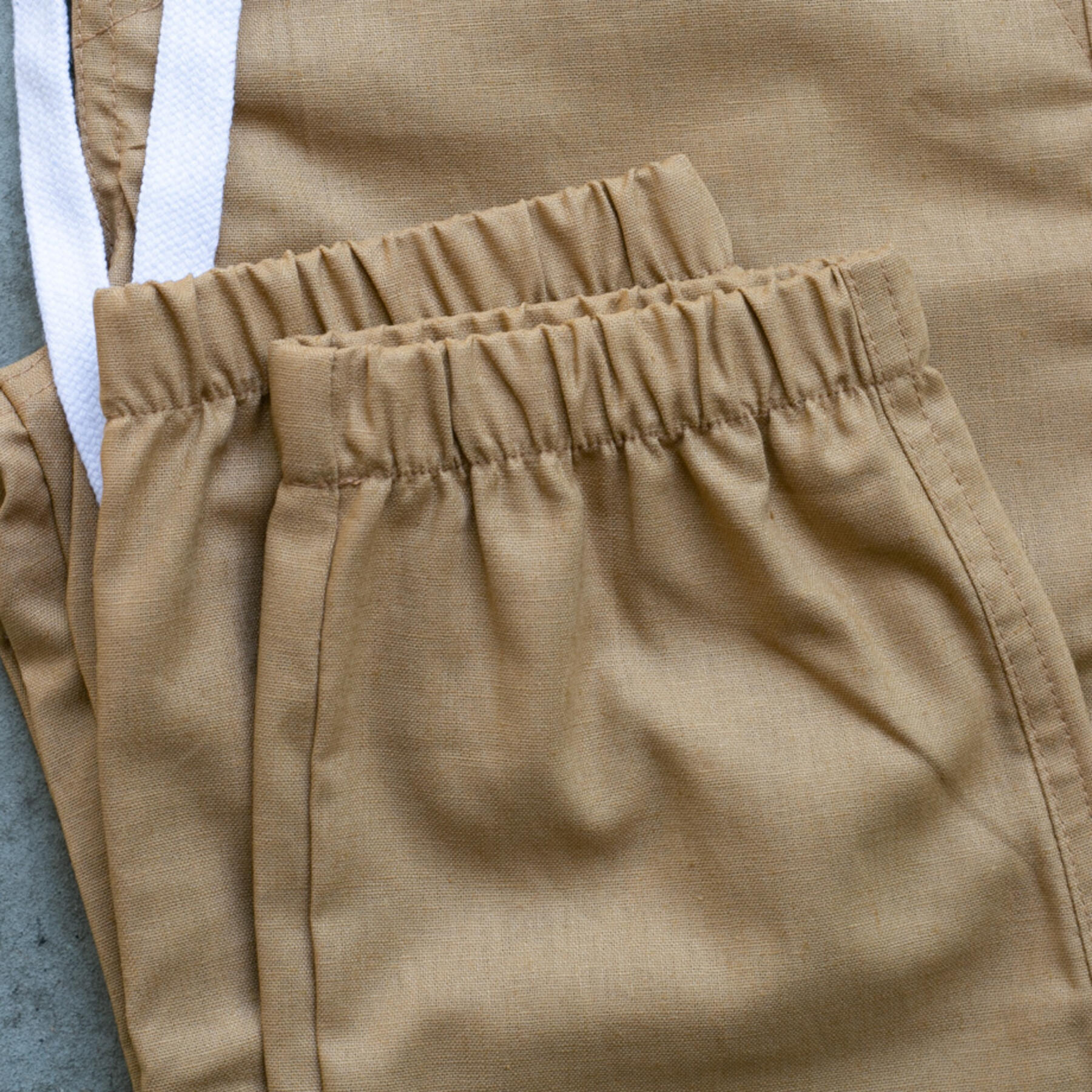 gustin classic linen joggers - khaki