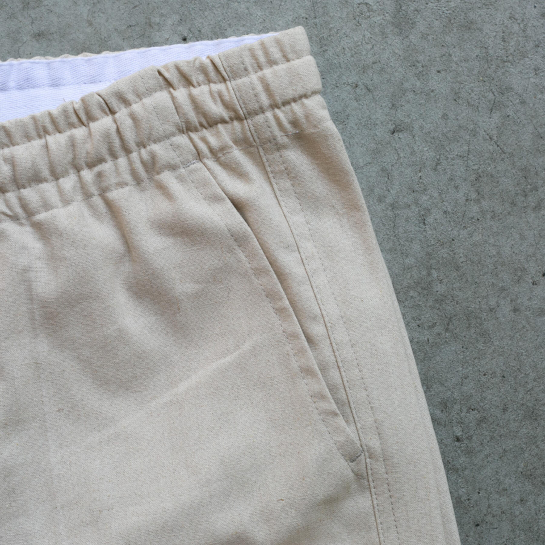 gustin classic linen joggers - natural