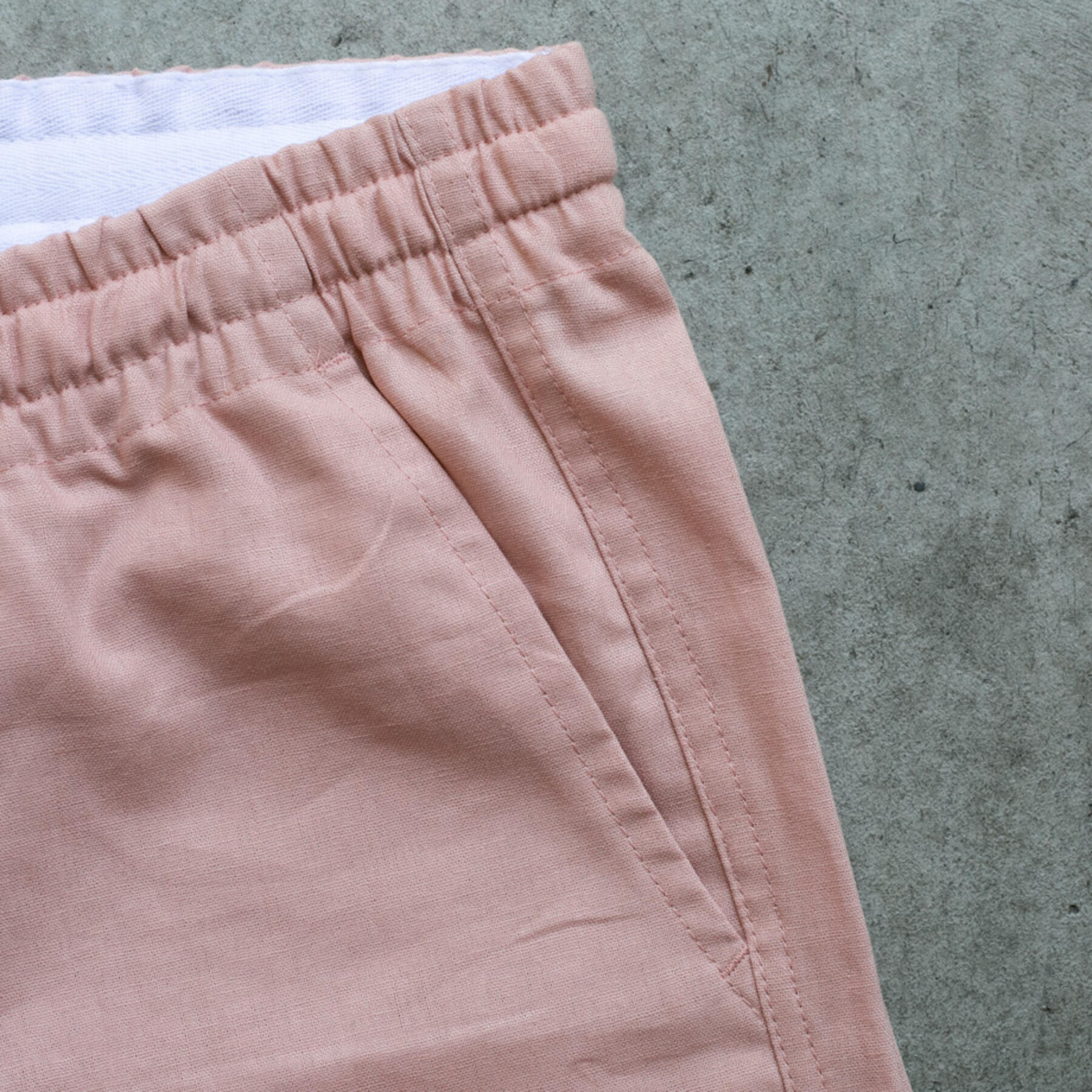 gustin classic linen joggers - faded rose