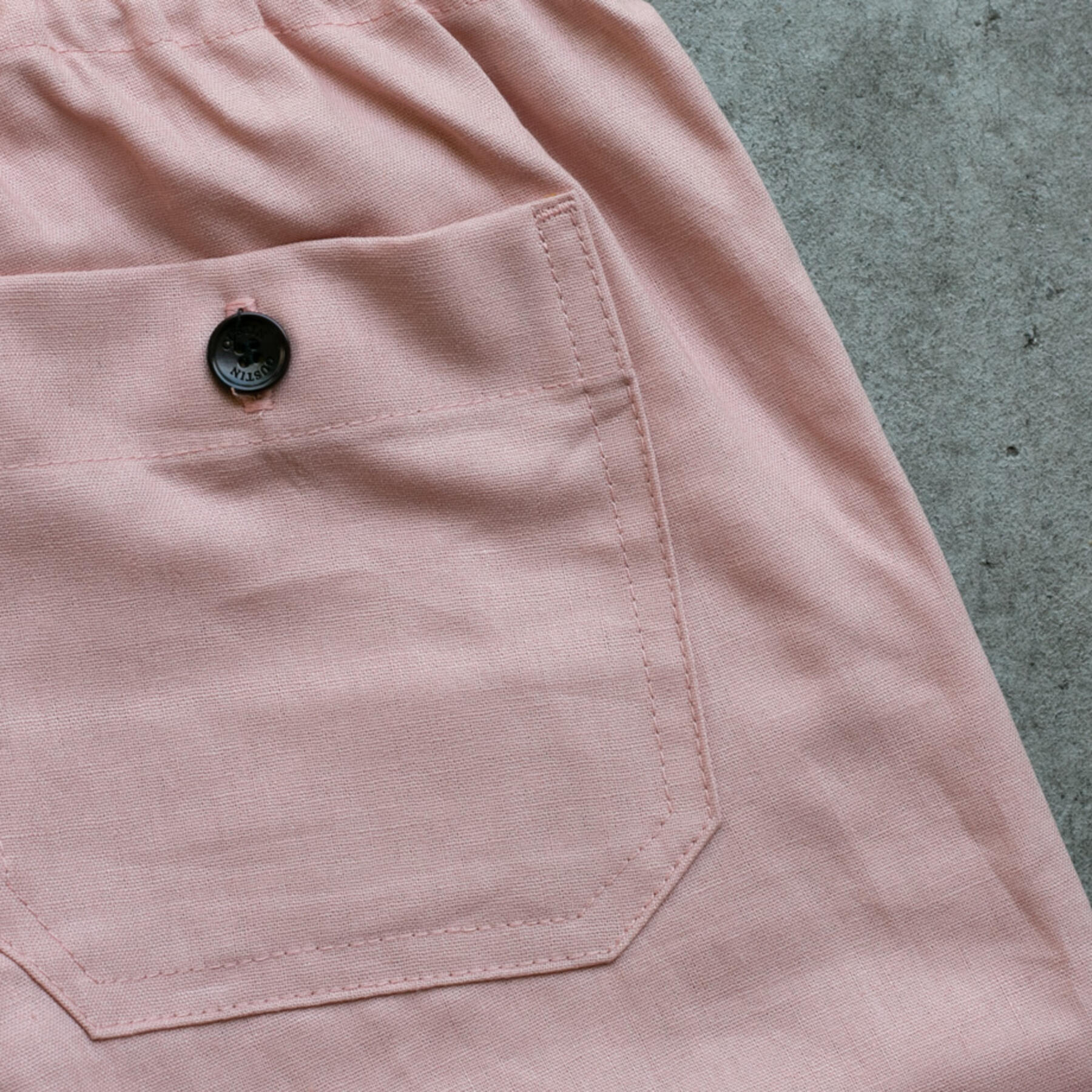 gustin classic linen joggers - faded rose