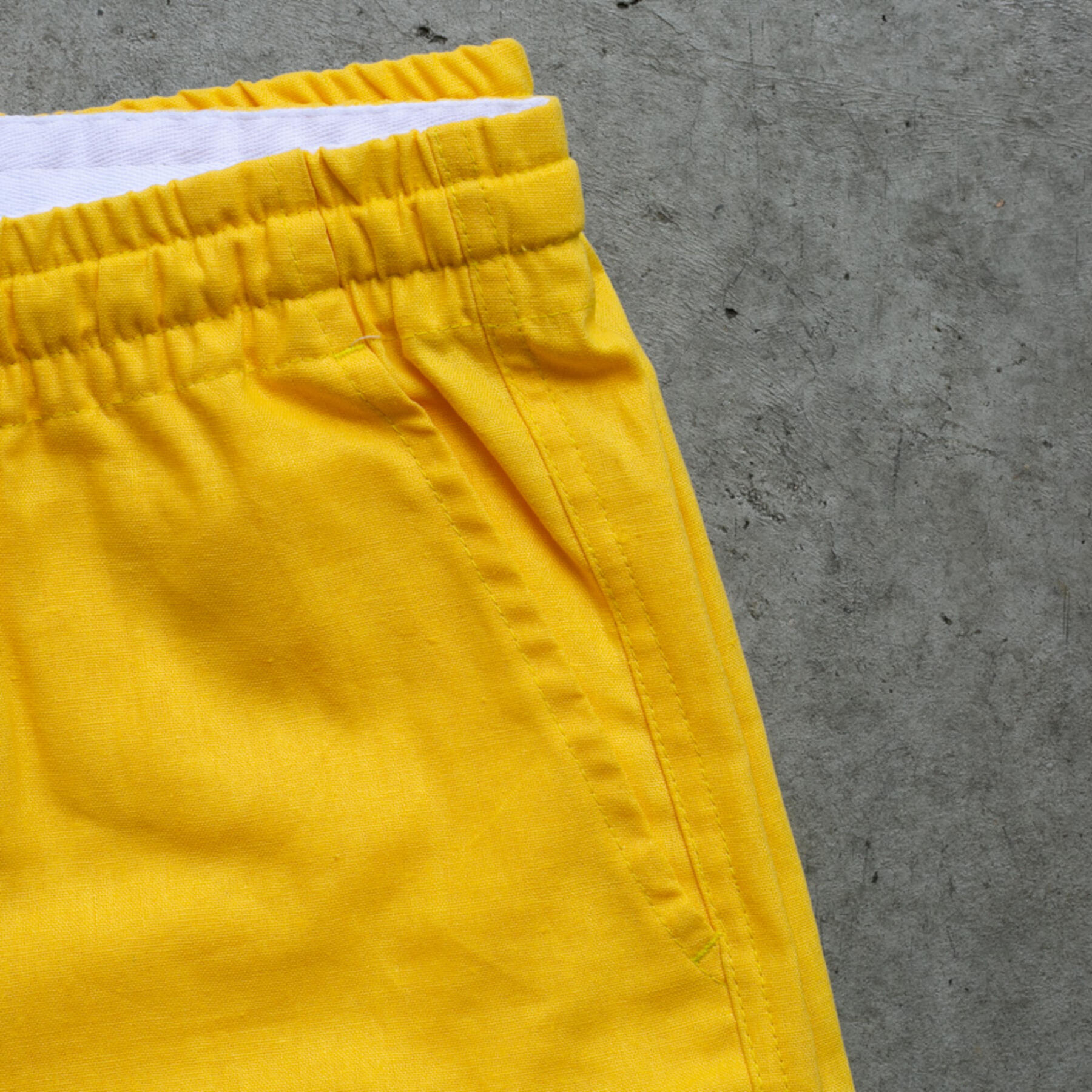 gustin classic linen joggers - sun