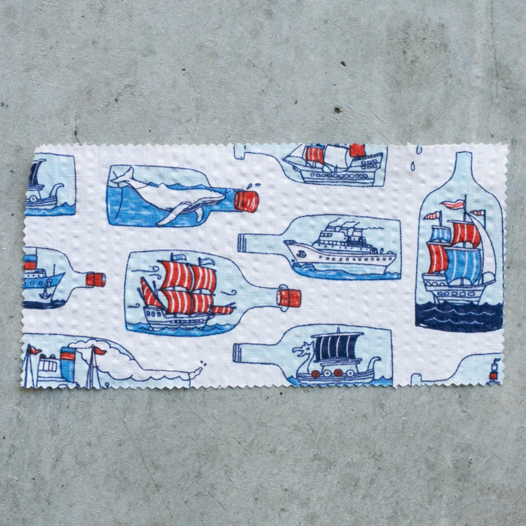 gustin #1113 ship in a bottle shirt - white