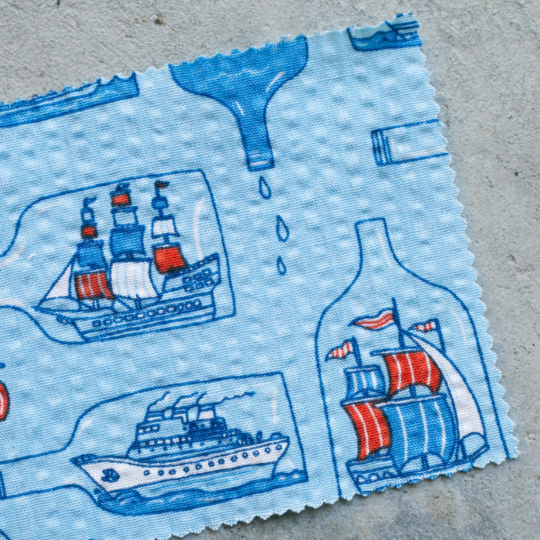 gustin #1114 ship in a bottle shirt - sky