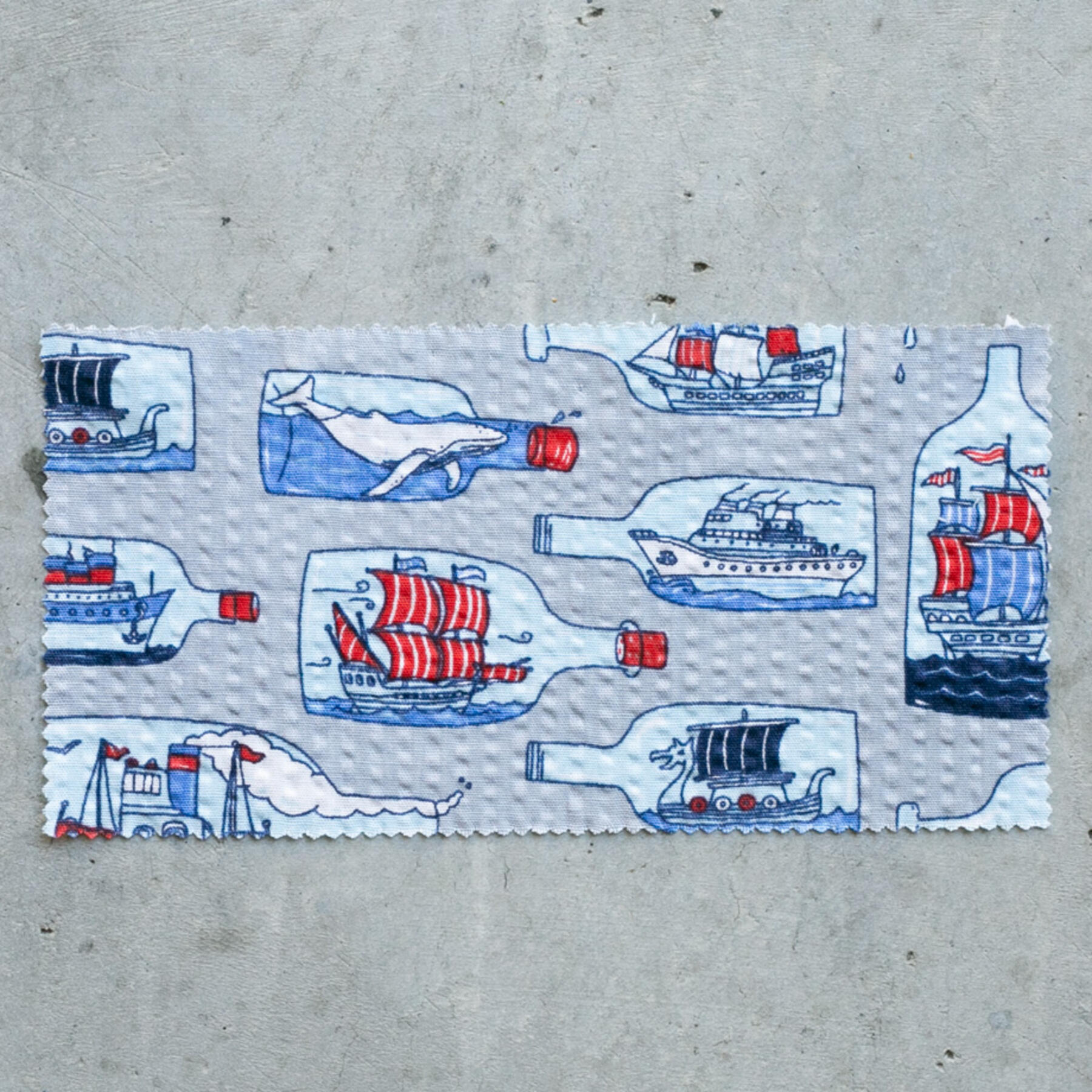 gustin #1115 ship in a bottle shirt - grey
