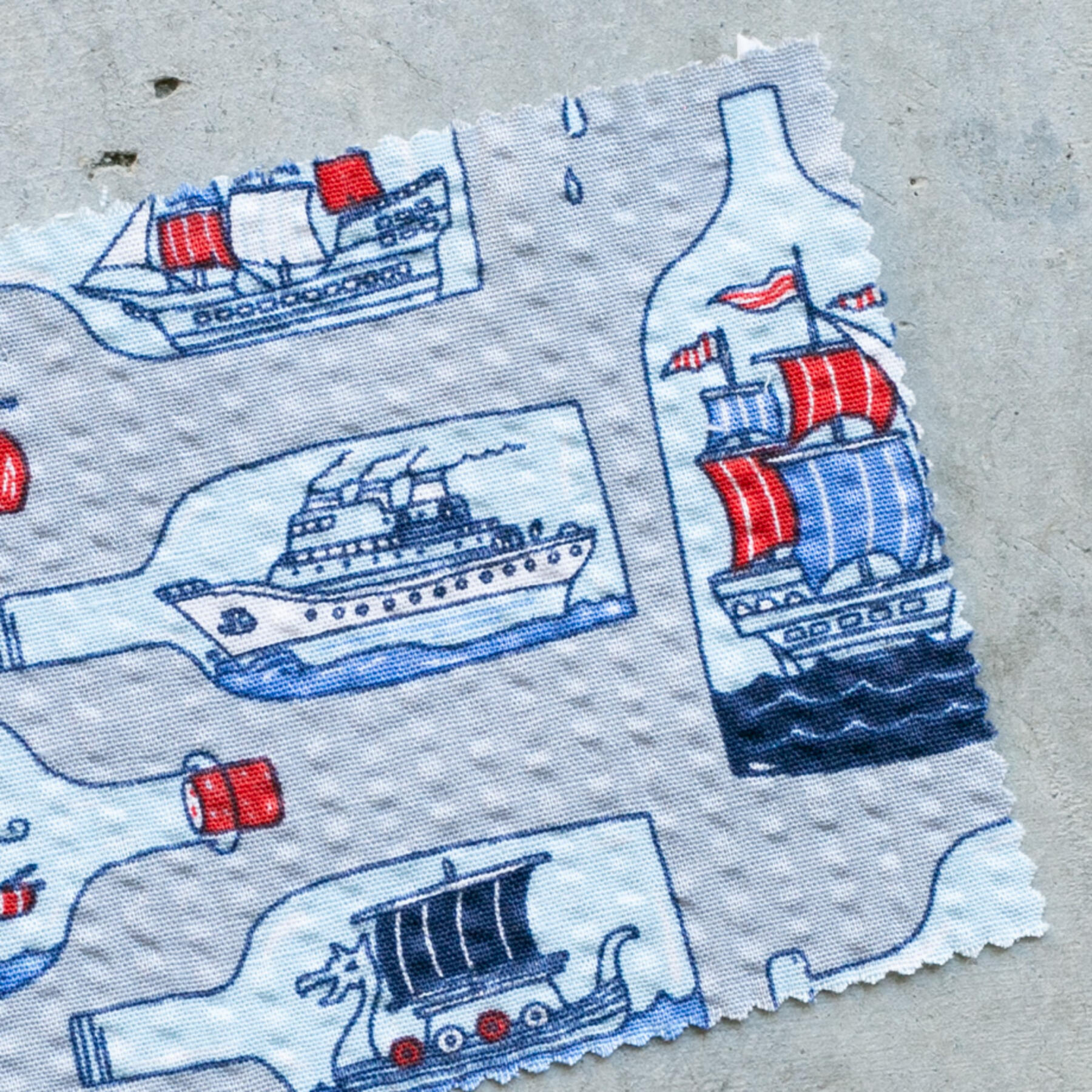 gustin #1115 ship in a bottle shirt - grey