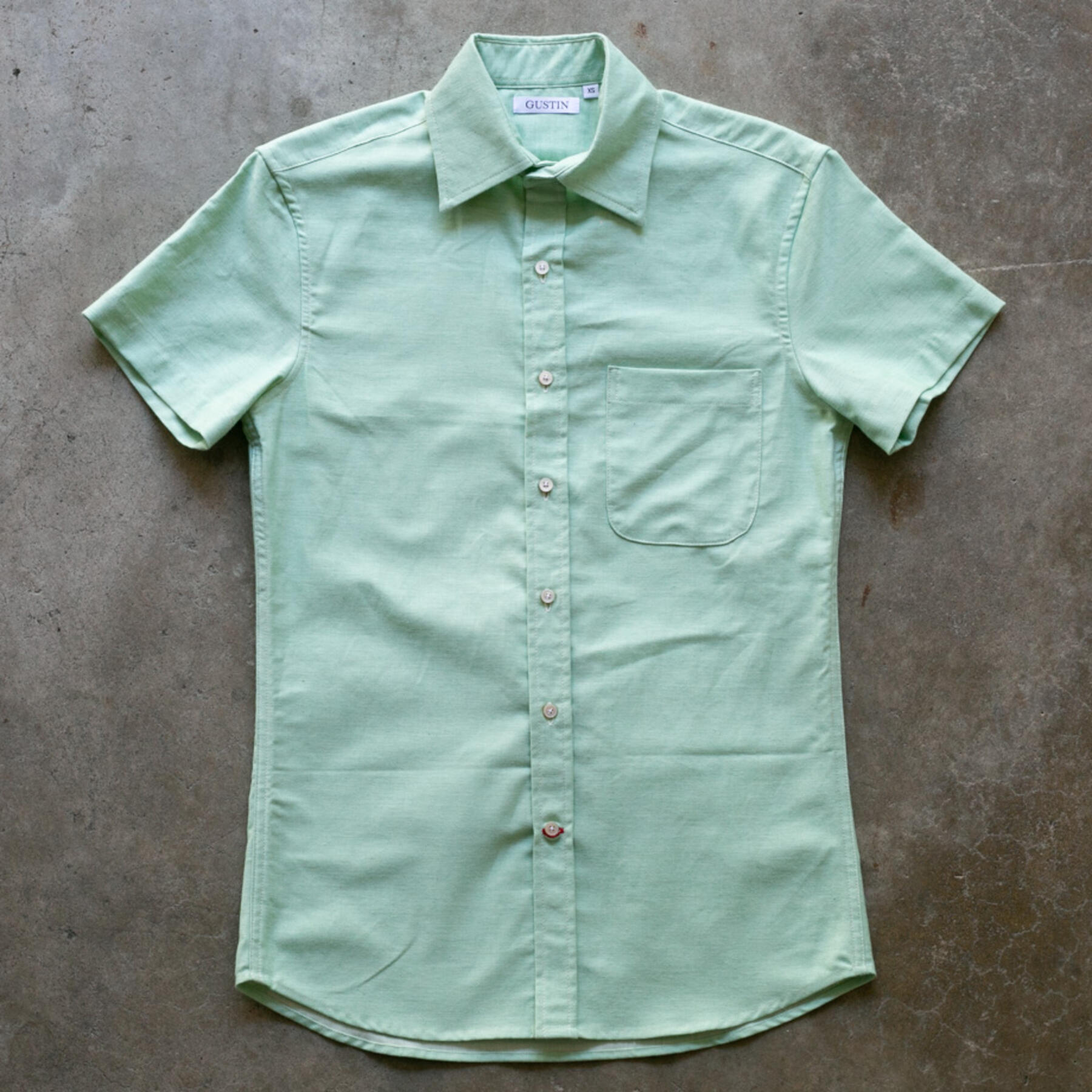 gustin #1121 sun fade shirt - mint