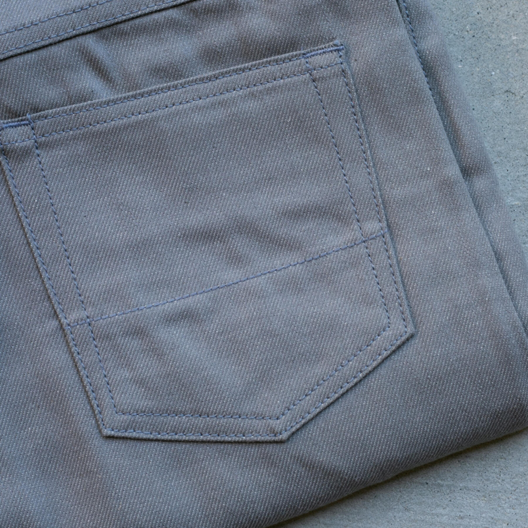 gustin #275 c/l denim 5 pocket - steel