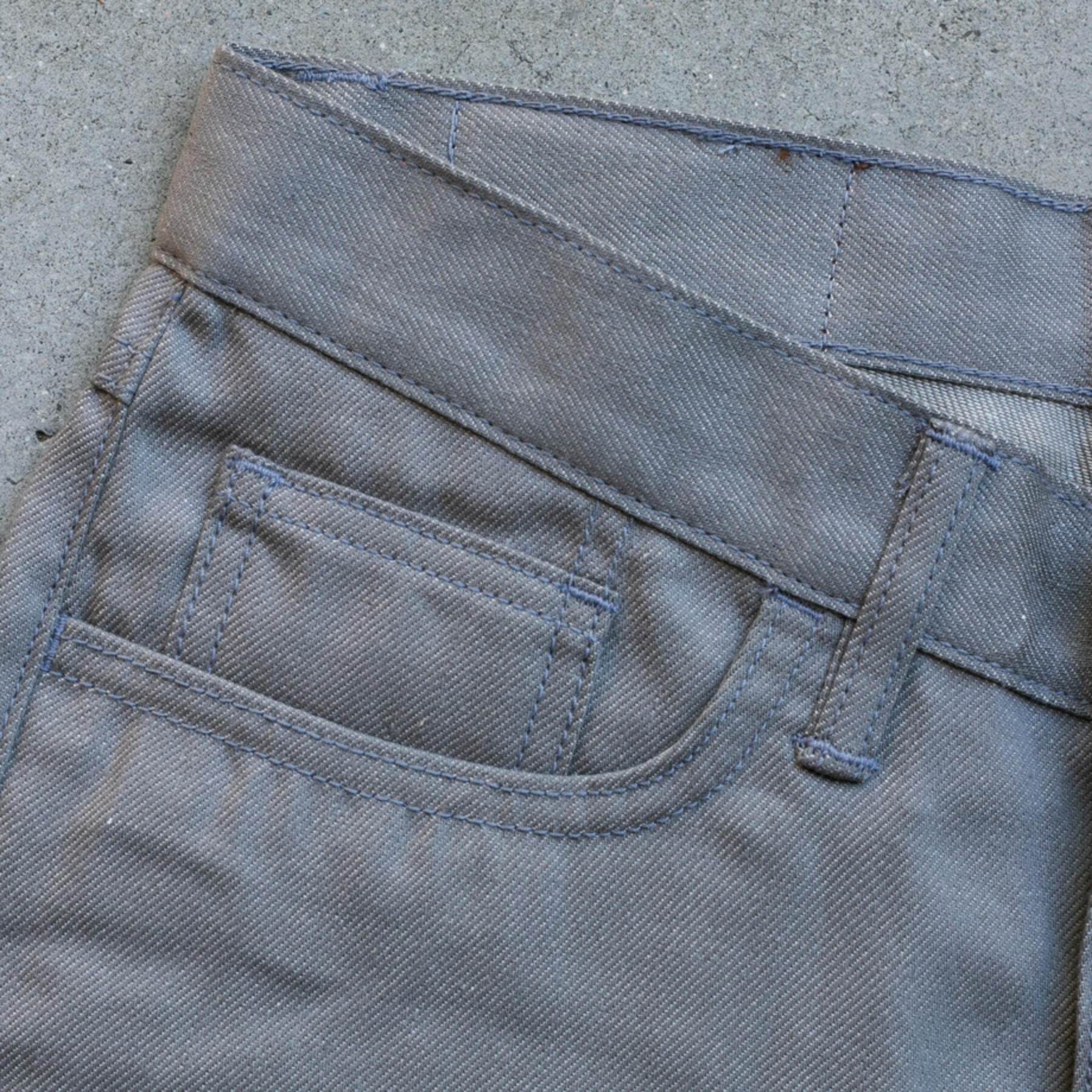gustin #275 c/l denim 5 pocket - steel