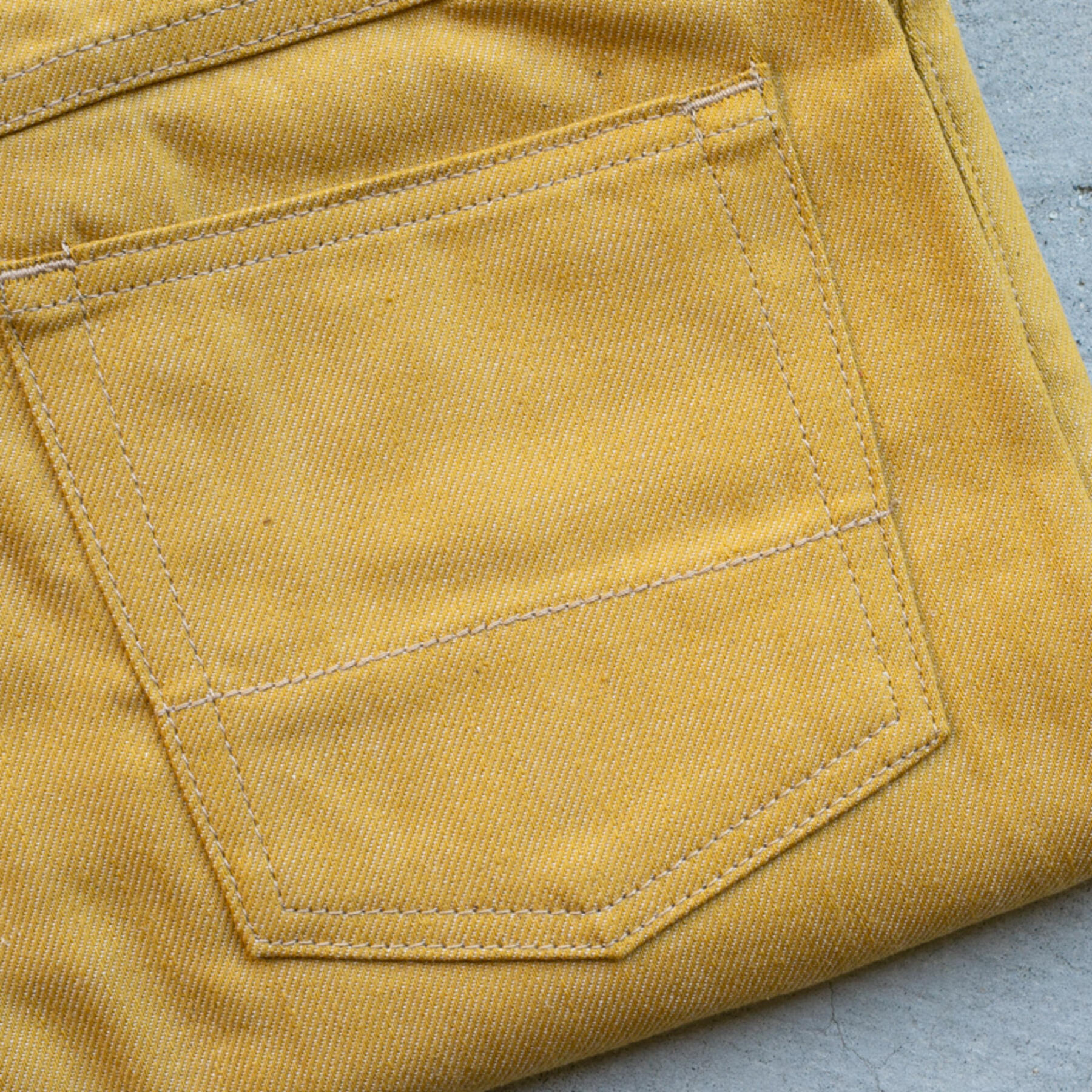 gustin #276 c/l denim 5 pocket - mustard