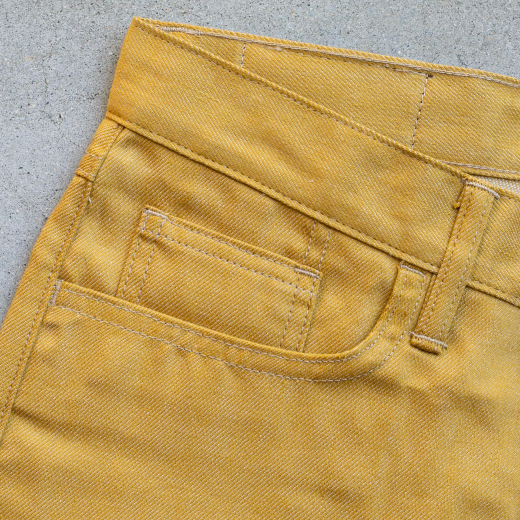 gustin #276 c/l denim 5 pocket - mustard